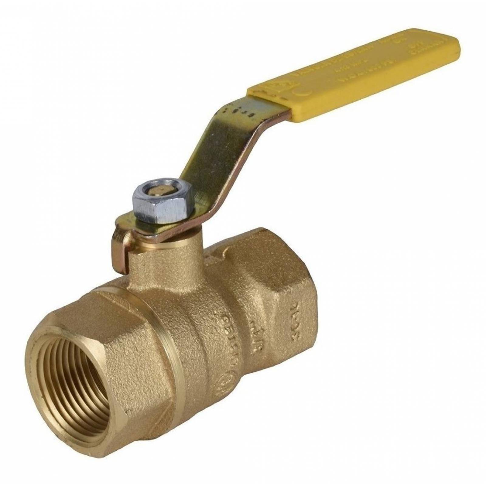 Válvula Esfera Roscada De 3/4 De Pulgada Dorado Iusa Dh 