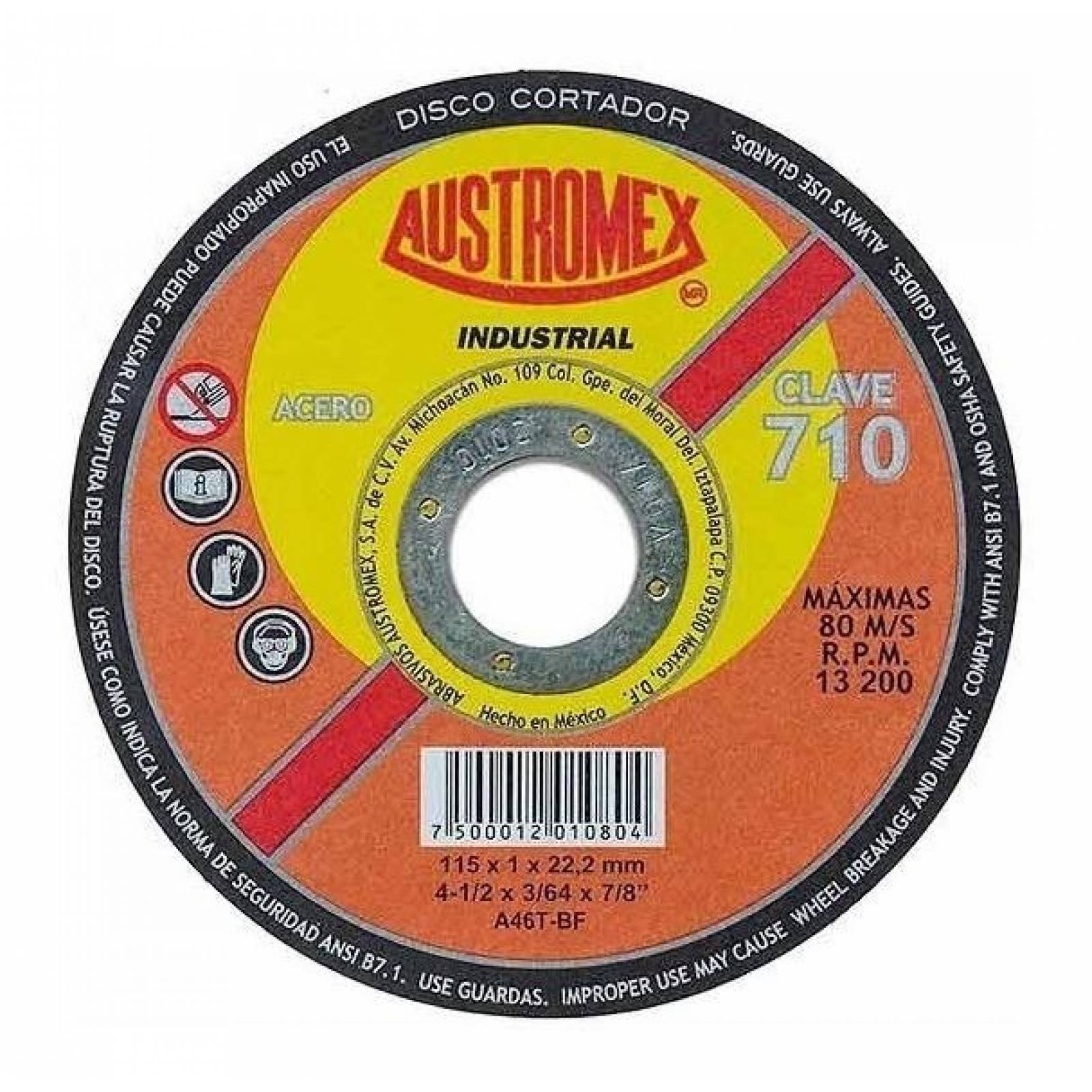 Disco Delgado De 4 1/2 Austromex 