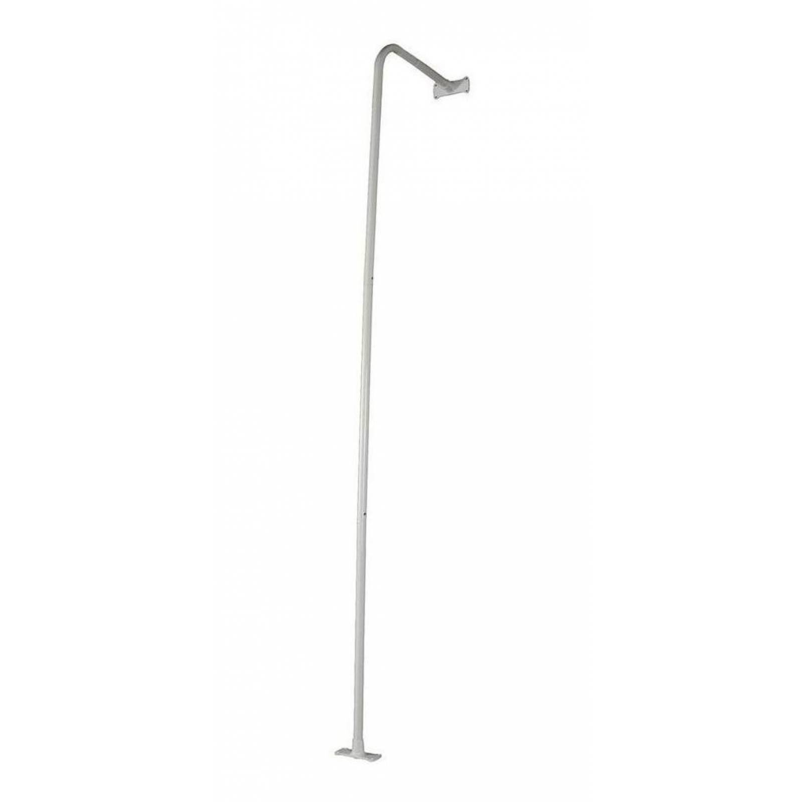 Cortinero En Escuadra Aluminio Blanco 