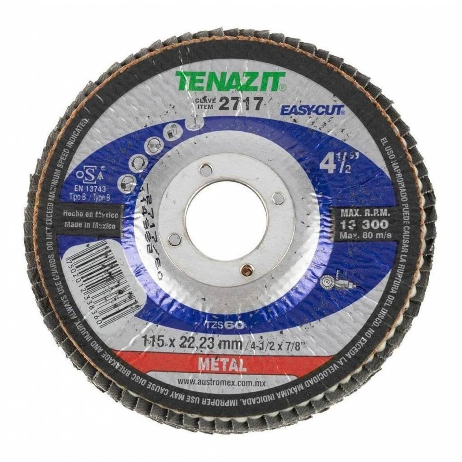 Disco Laminado Tenazit 4 1/2 Pulgadas 3 Piezas 