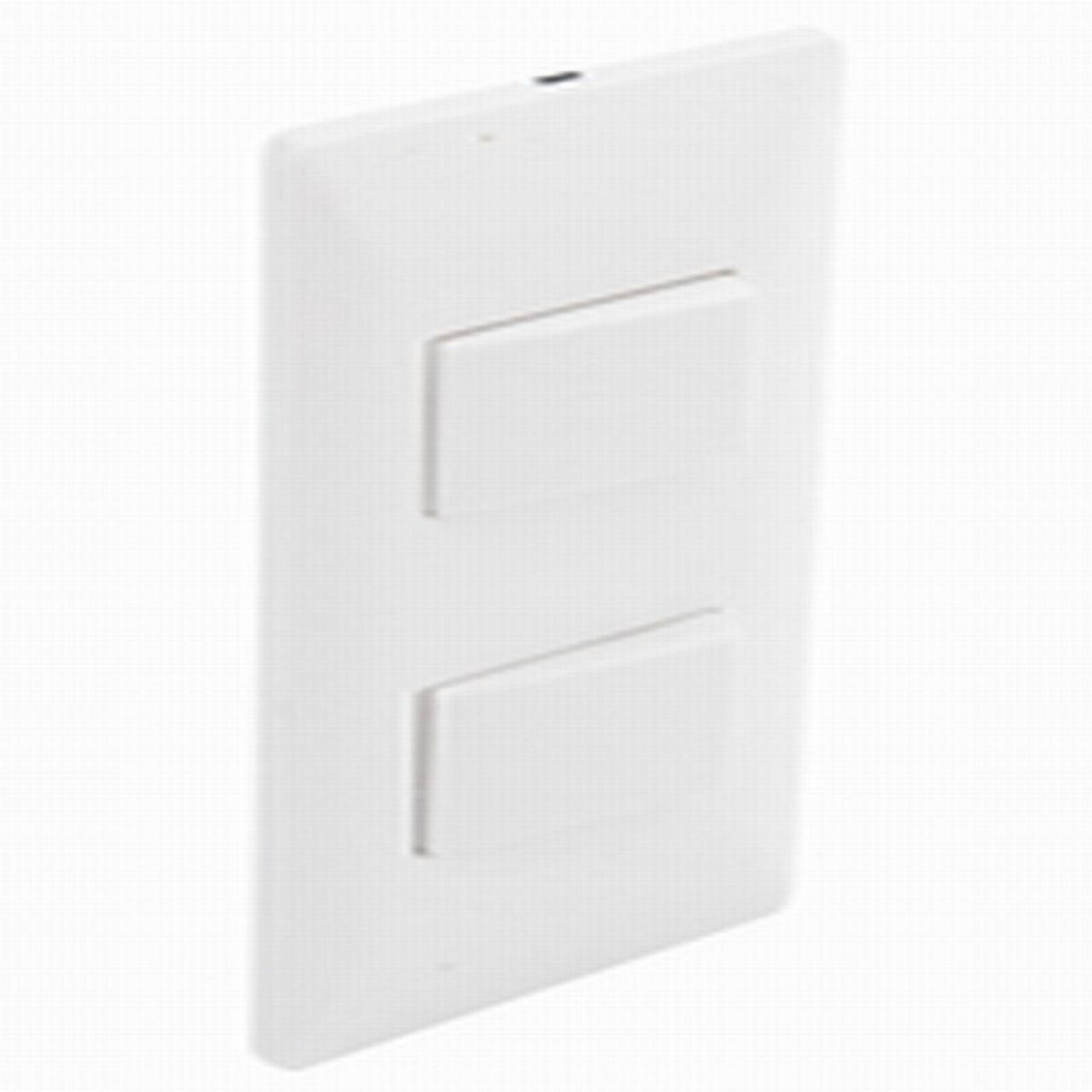 Apagador Sencillo Con Placa Blanco 2 Piezas 