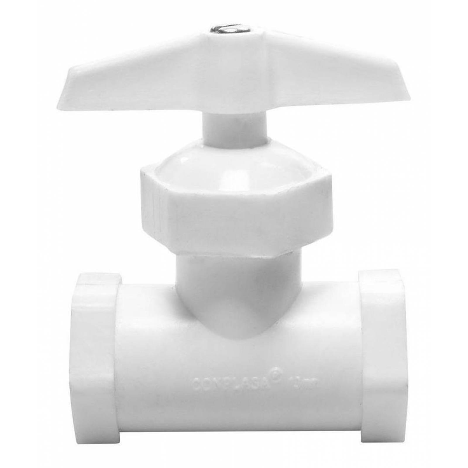Llave De Paso 1/2 Pulgada Blanco 