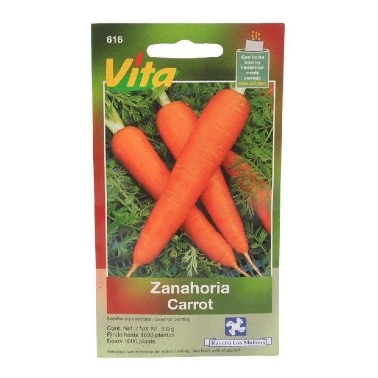 Semillas Para Sembrar Zanahoria De Colmar Cogollo 