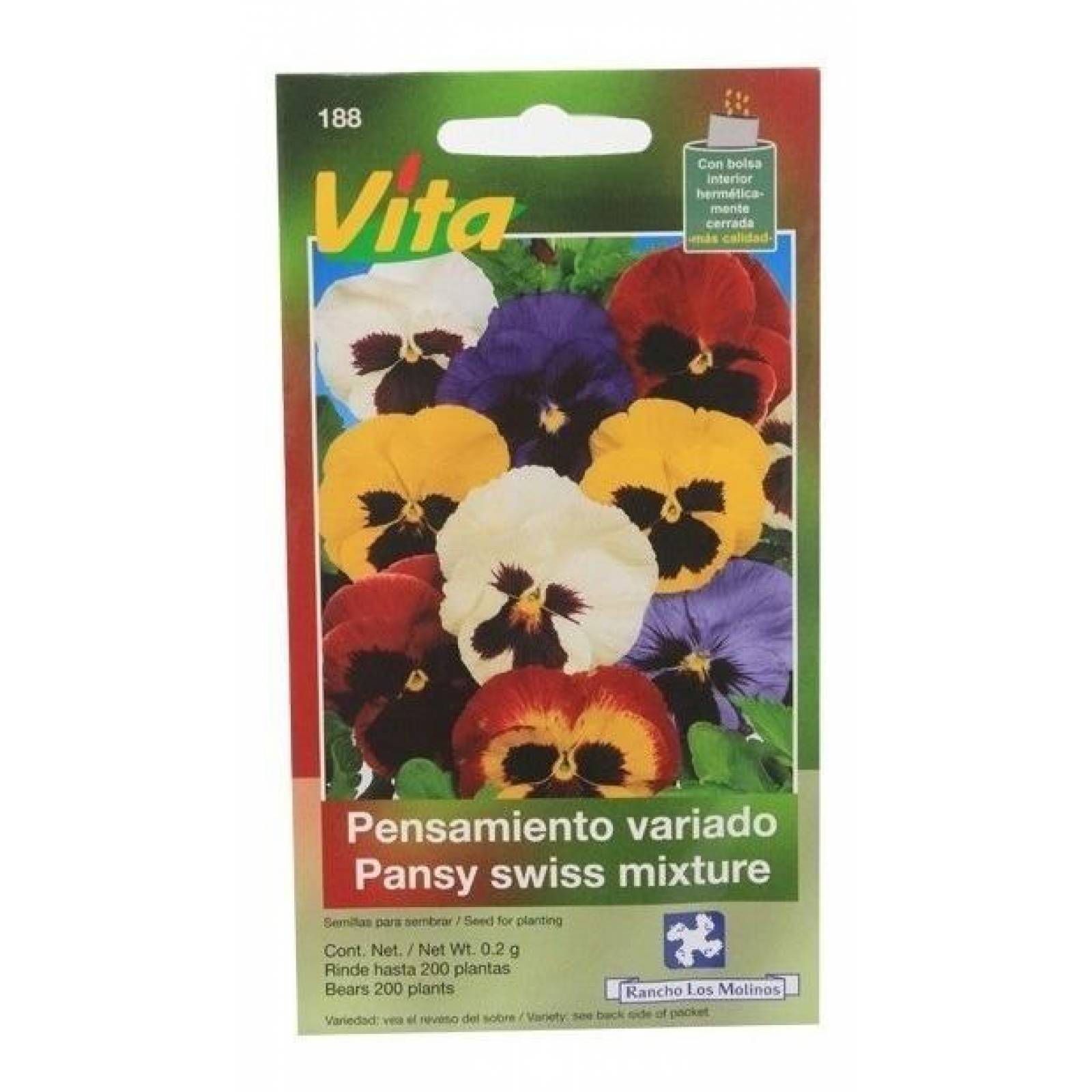 Semillas Para Sembrar La Flor Pensamiento Variado