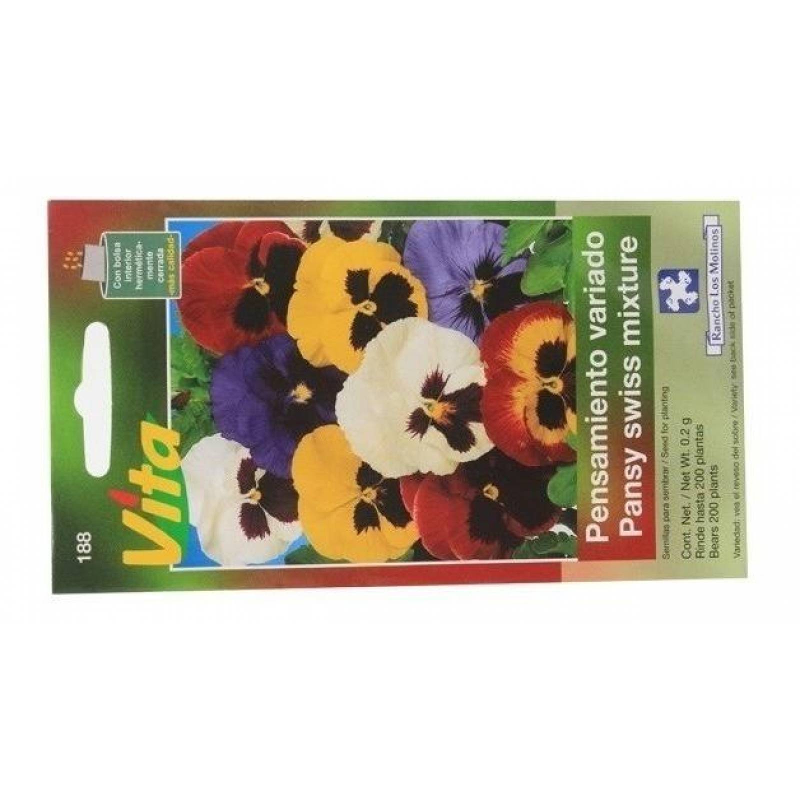 Semillas Para Sembrar La Flor Pensamiento Variado