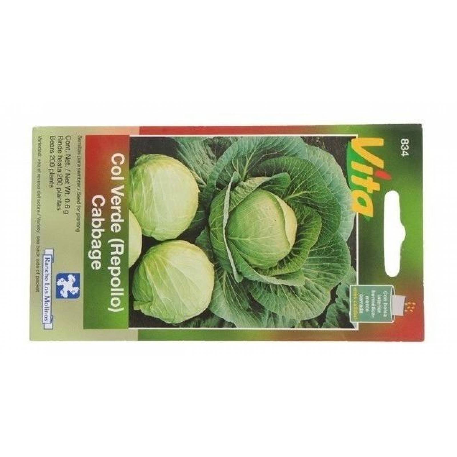 Semillas Para Sembrar Repollo (col Verde) 