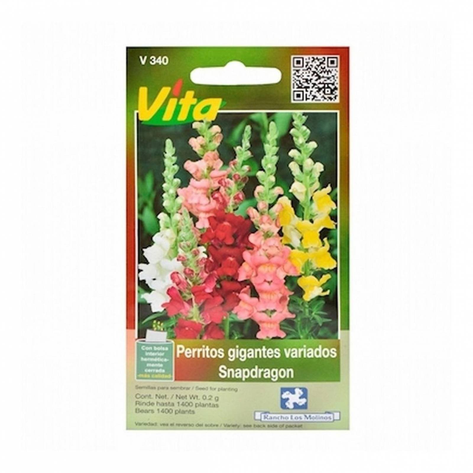 Semillas De Perritos Gigantes Variados 0.2 Gr Multicolor