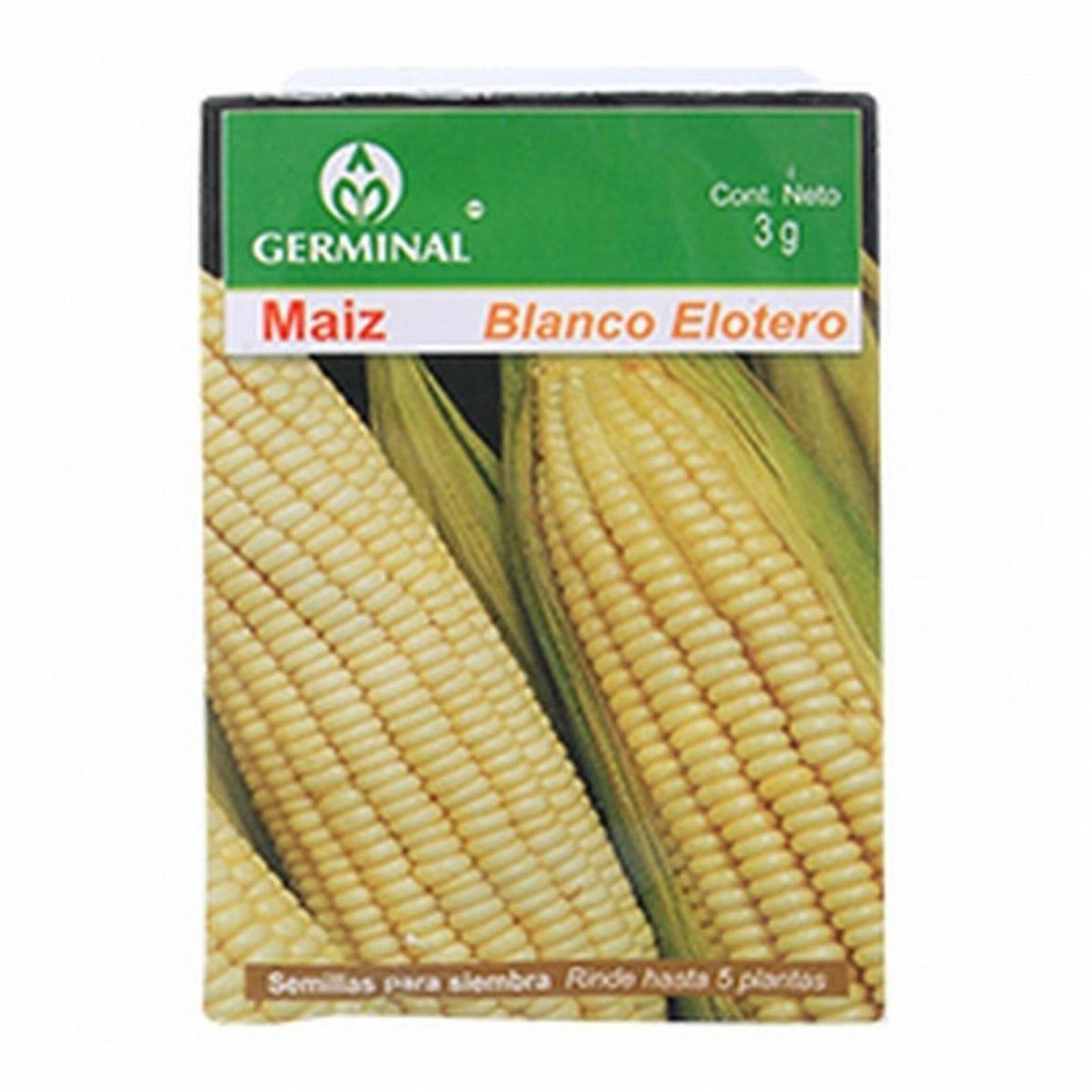 Semillas De Maíz Elotero 3 Gr Blanco Germinal 