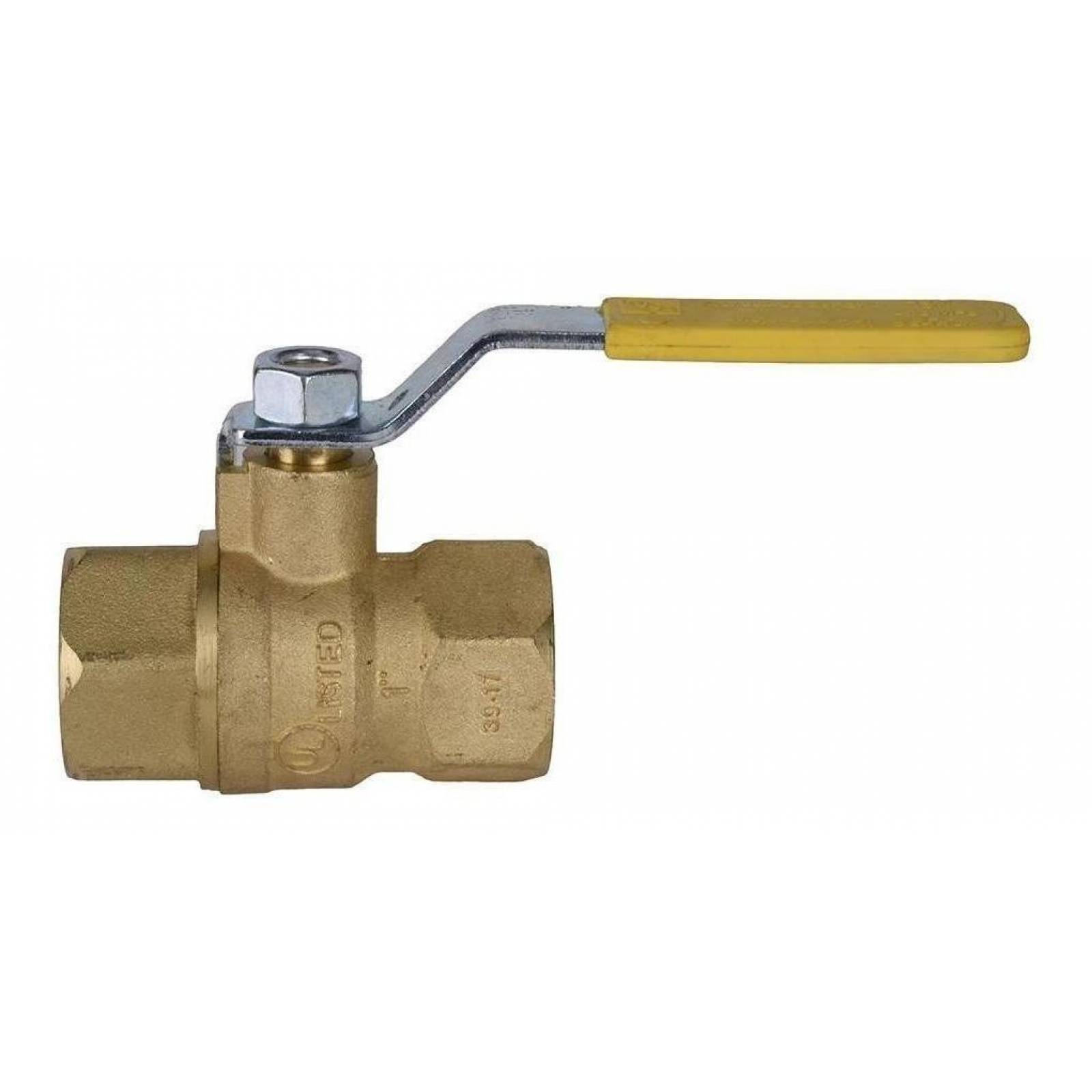 Válvula Esfera Roscada 1 Pulgada Dorado Iusa 