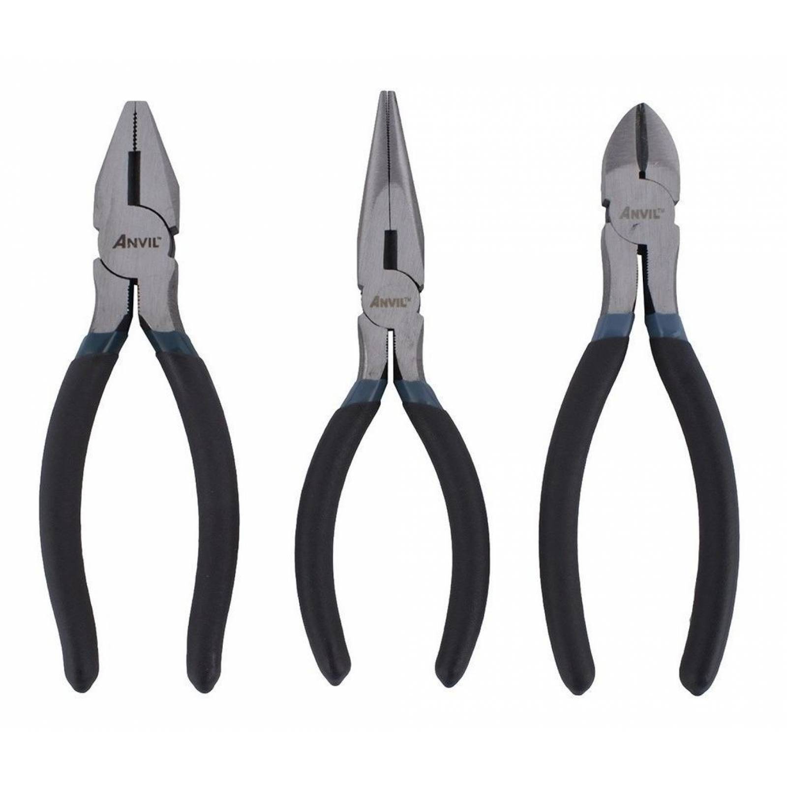 Juego De Pinzas De 15.2 Cm Metal Anvil 3 Piezas Dh 