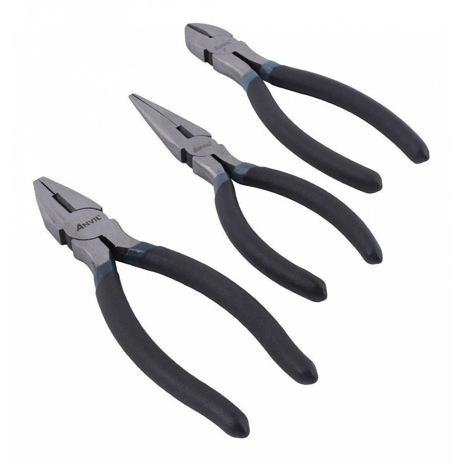 Juego De Pinzas De 15.2 Cm Metal Anvil 3 Piezas Dh 