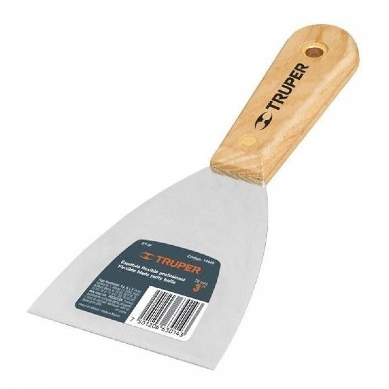 Espatula Mango De Madera Flexible Hoja De Acero Truper