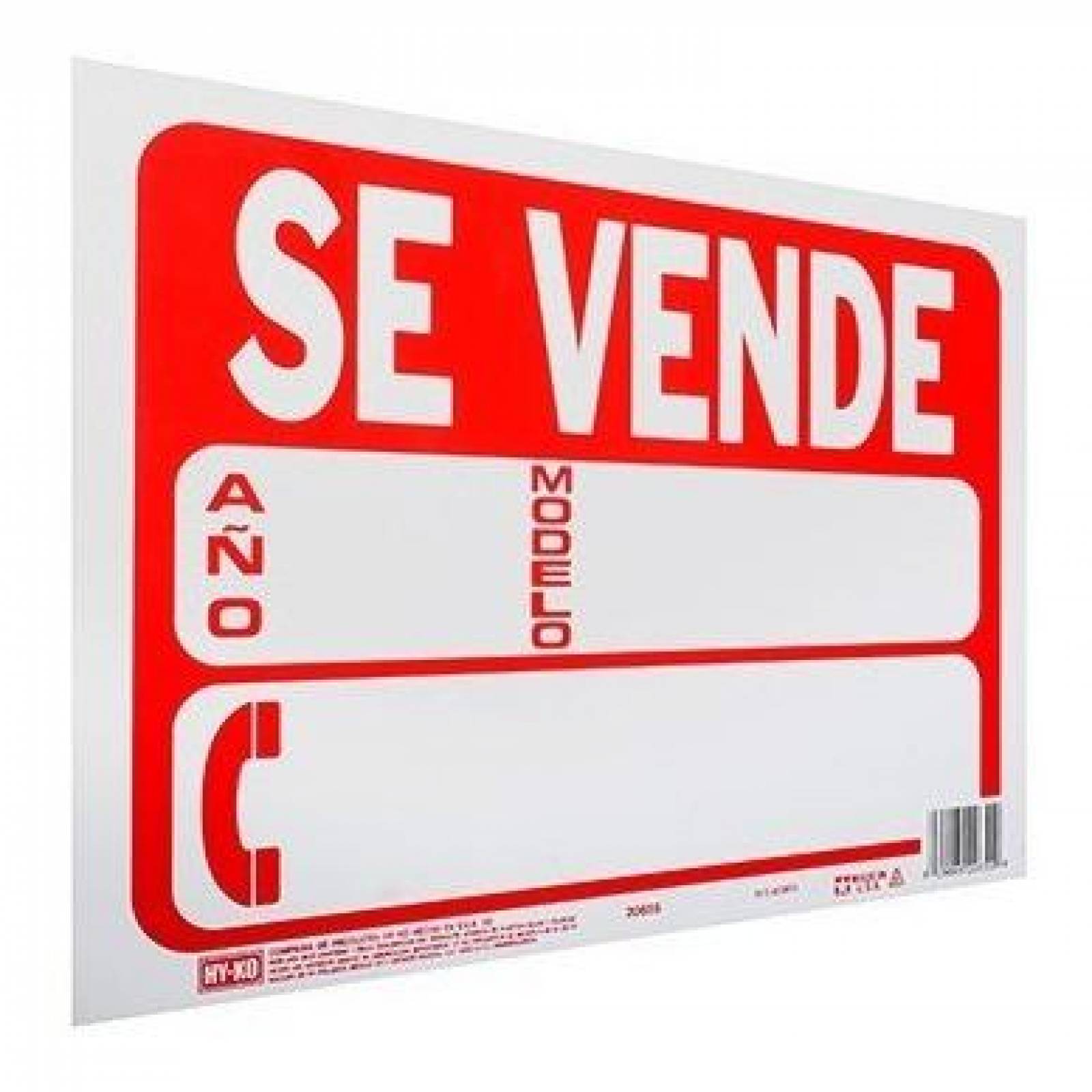 Letrero De Plástico Para Pared Se Vende 21.6 X 30.4 Cm 