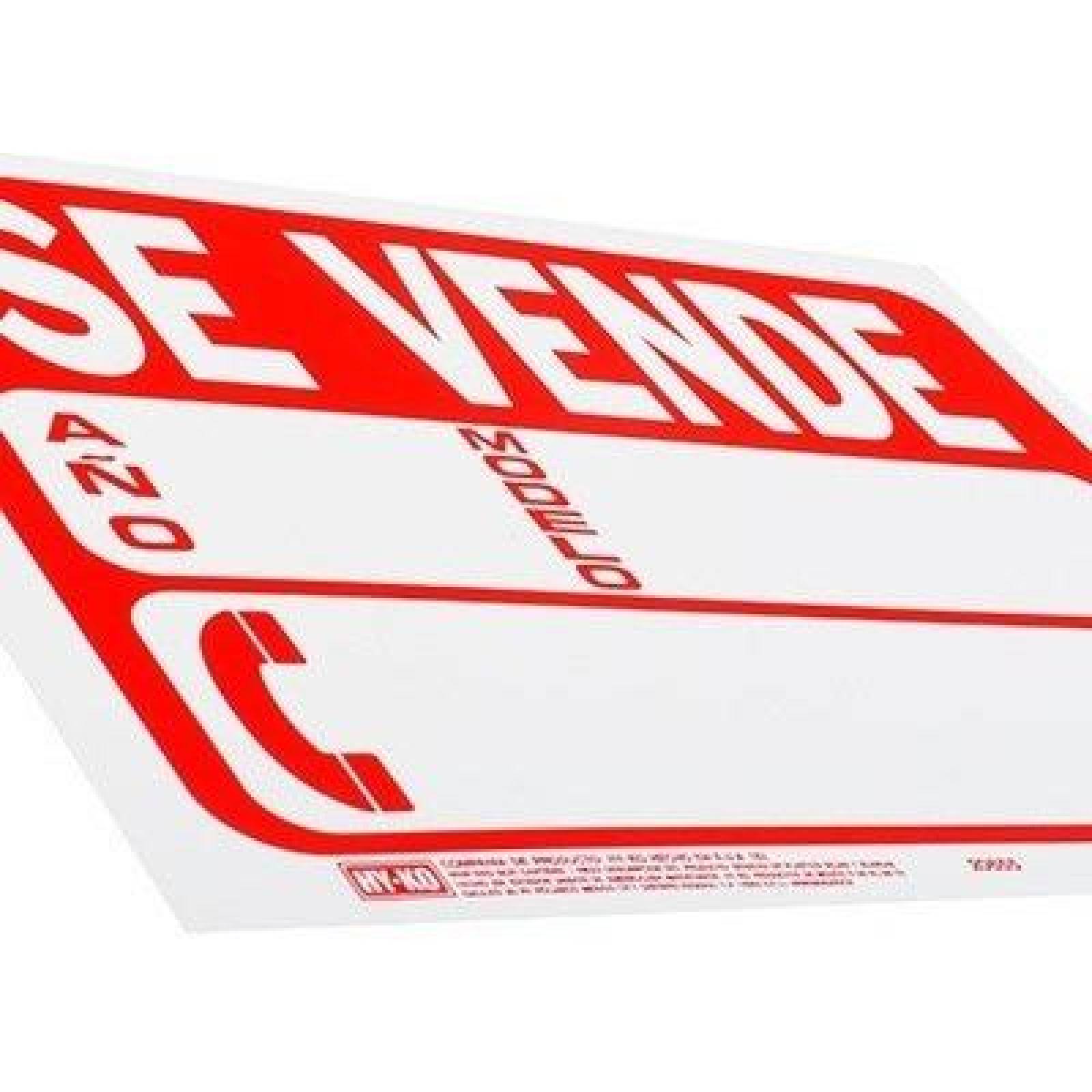 Letrero De Plástico Para Pared Se Vende 21.6 X 30.4 Cm 