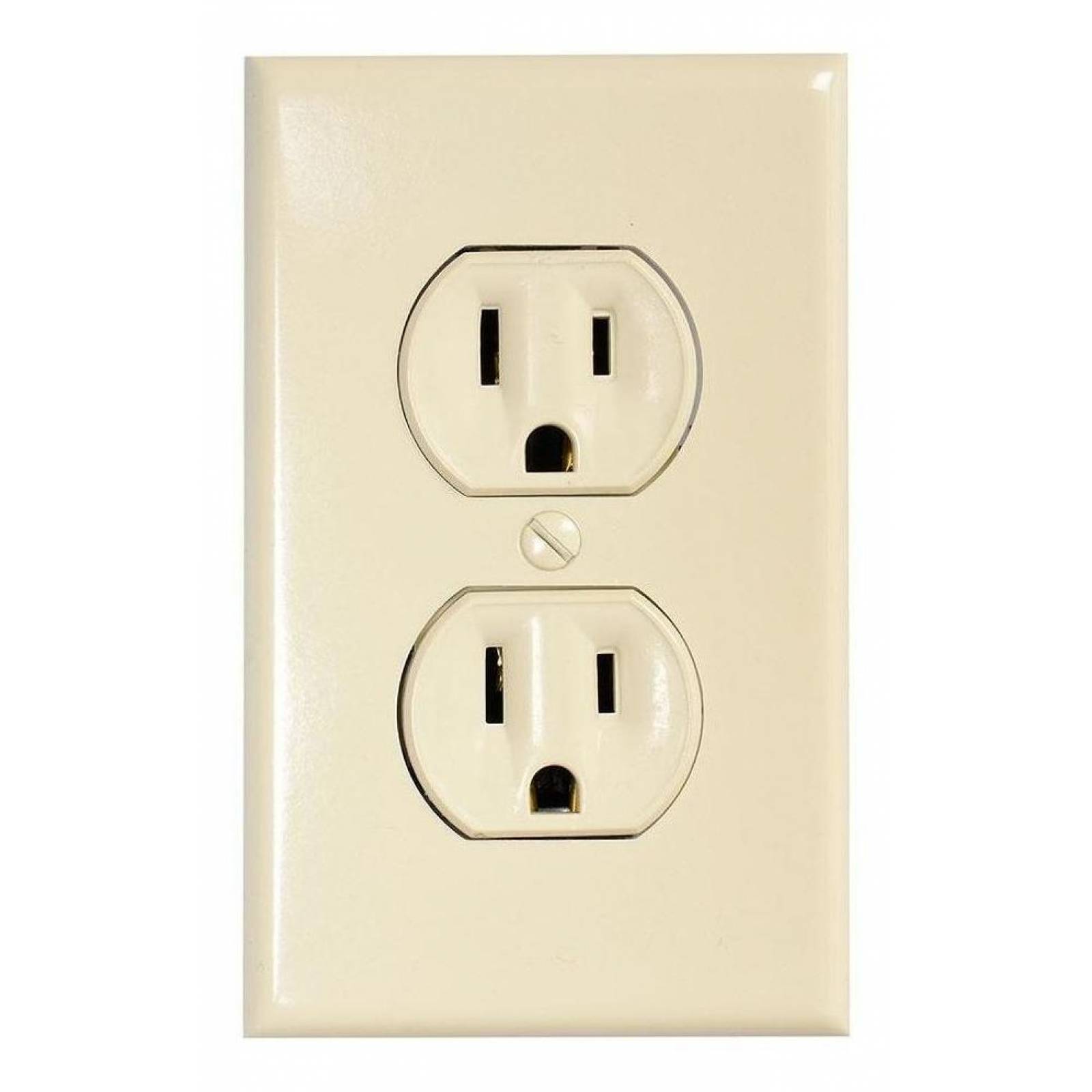 Contacto Dúplex Con Placa 15 Amperes Marfil 