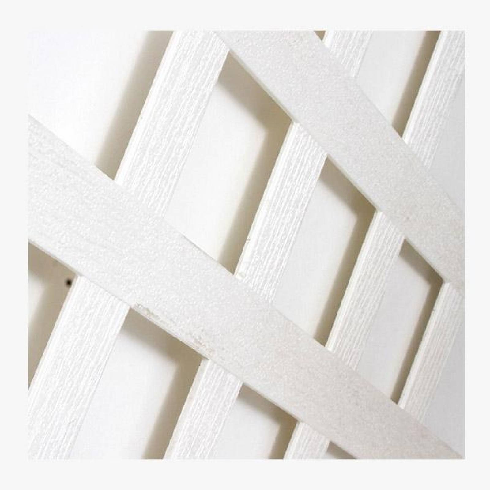 Cerca Diamond Plástico Blanco 60 X 242 Cm 