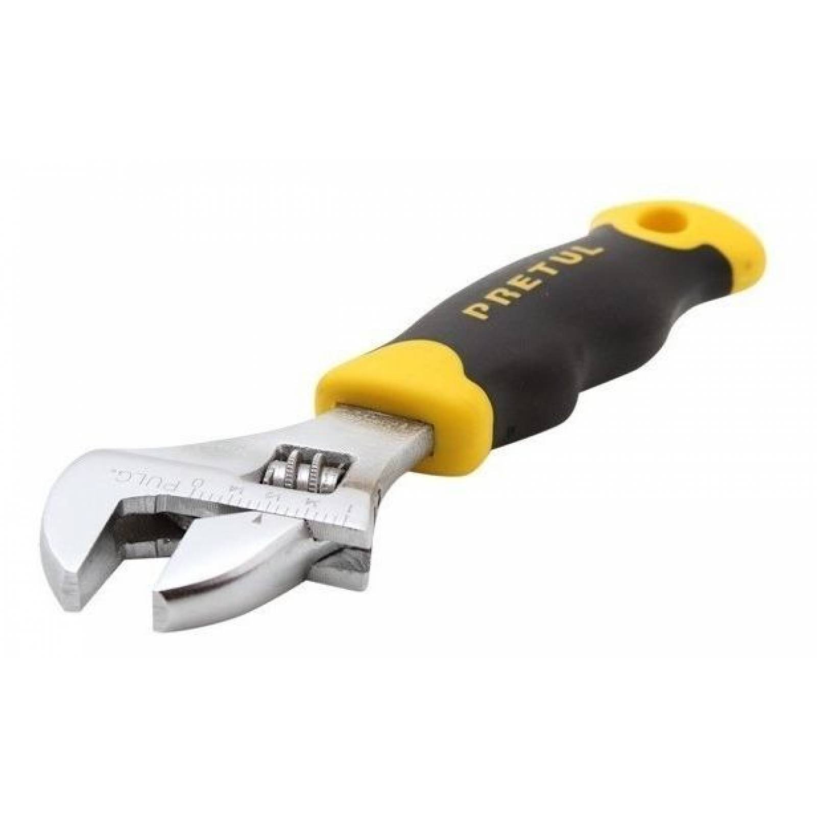 Llave Perica Corto 17.8 Cm Con Grip Pretul Amarillo 