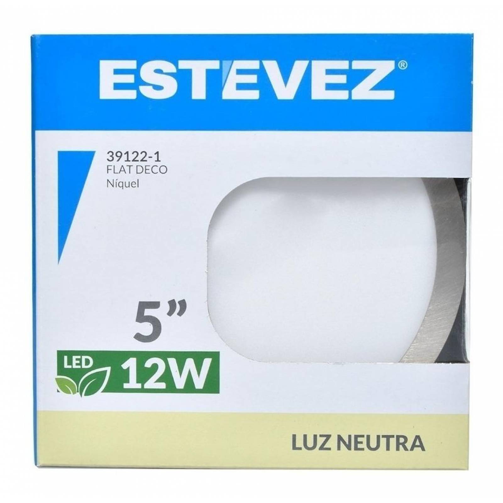 Luminario Empotrado Led Flat Deco 12 W Estevez Dh 