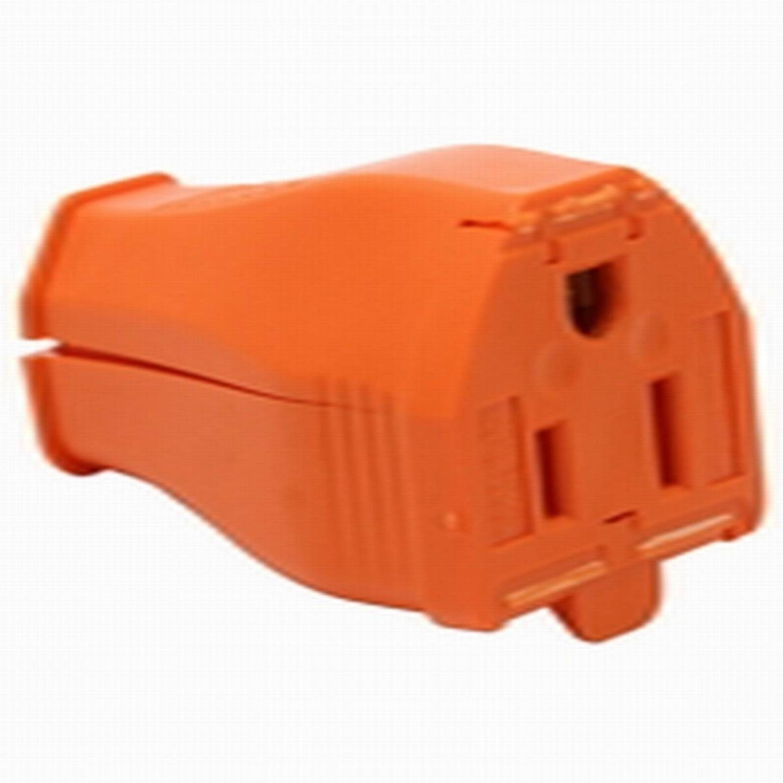 Conector C/tierra Tipo Visagra Naranja 
