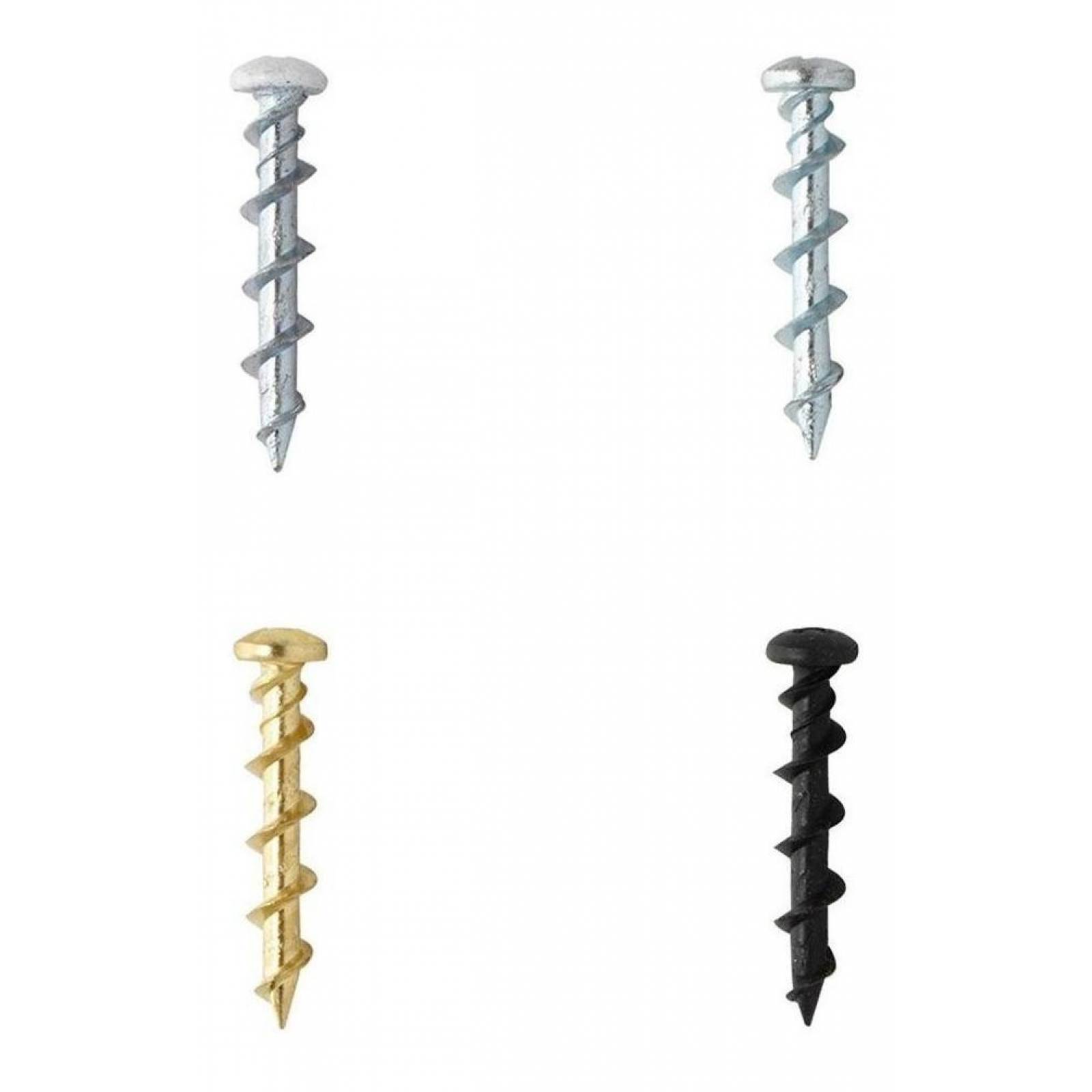 Tornillos Taquetes 0.48 X 3.18 Cm Multicolor 40 Piezas 