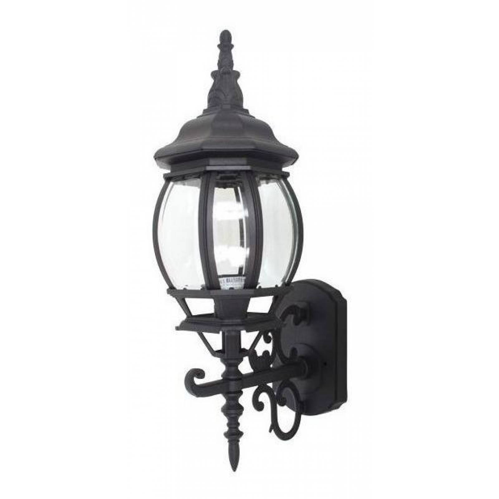 Farol Grande De Pared Exteriores Negro 50.8 Cm Con Envio