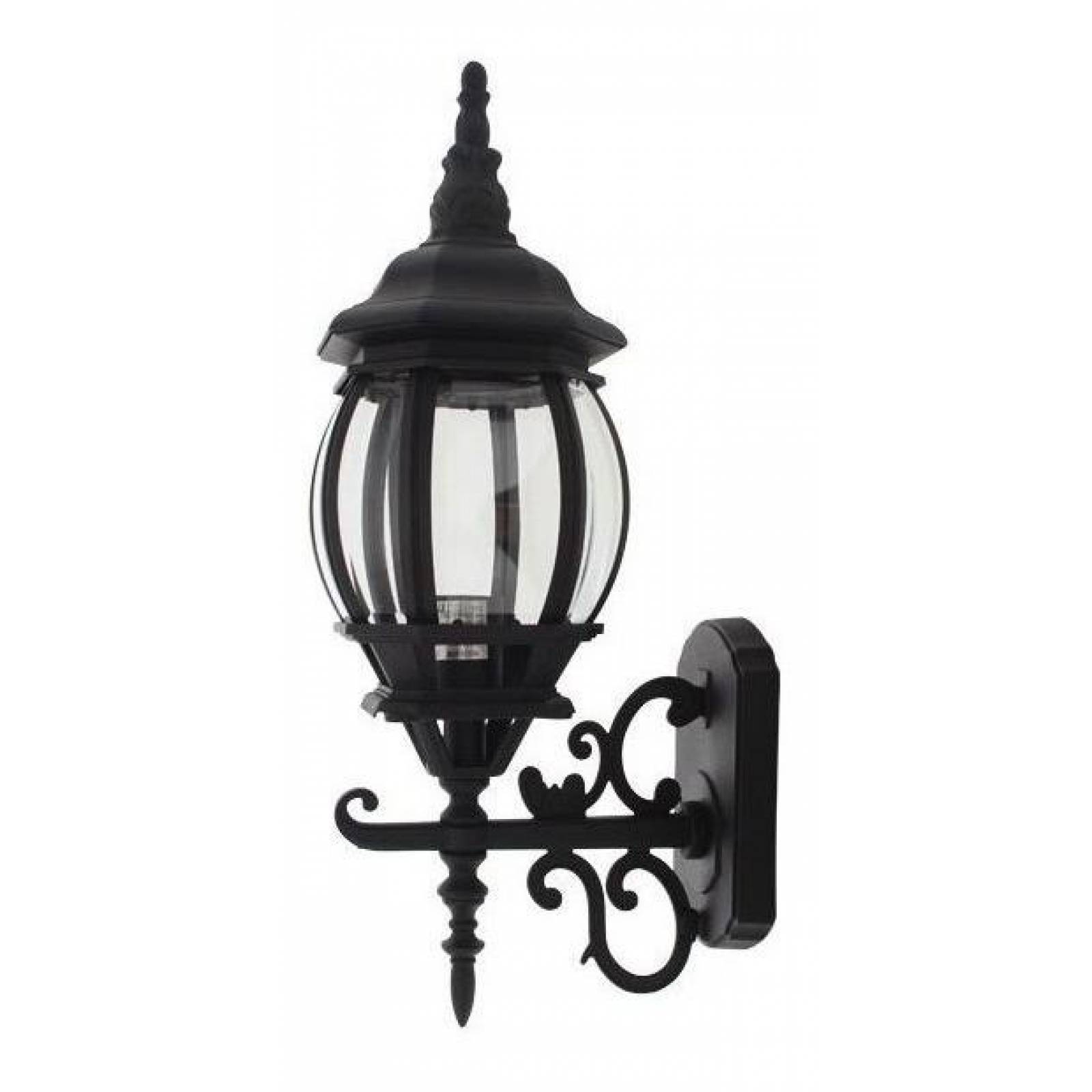 Farol Grande De Pared Exteriores Negro 50.8 Cm Con Envio