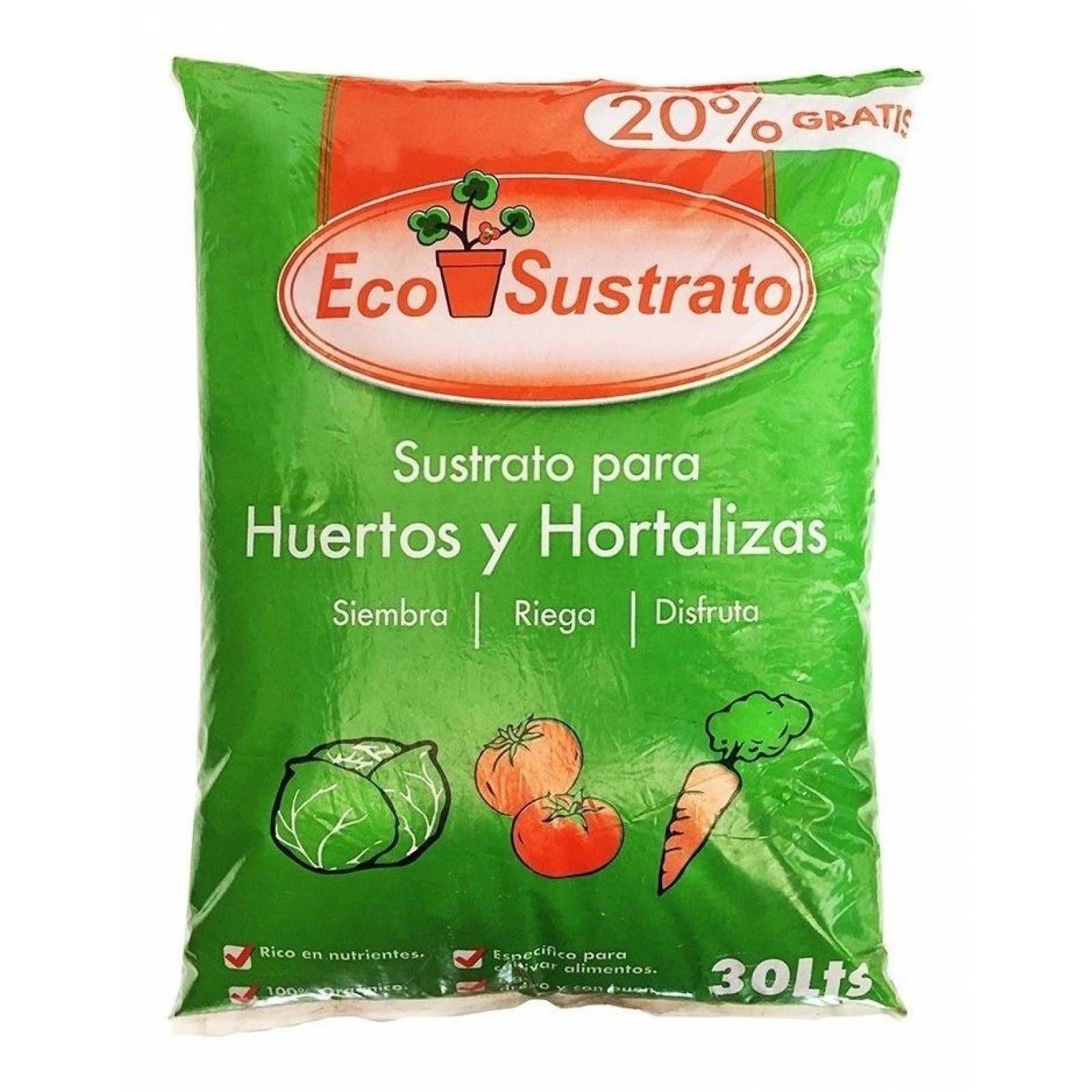 Composta Orgánica De 30 L Verde Pisumma