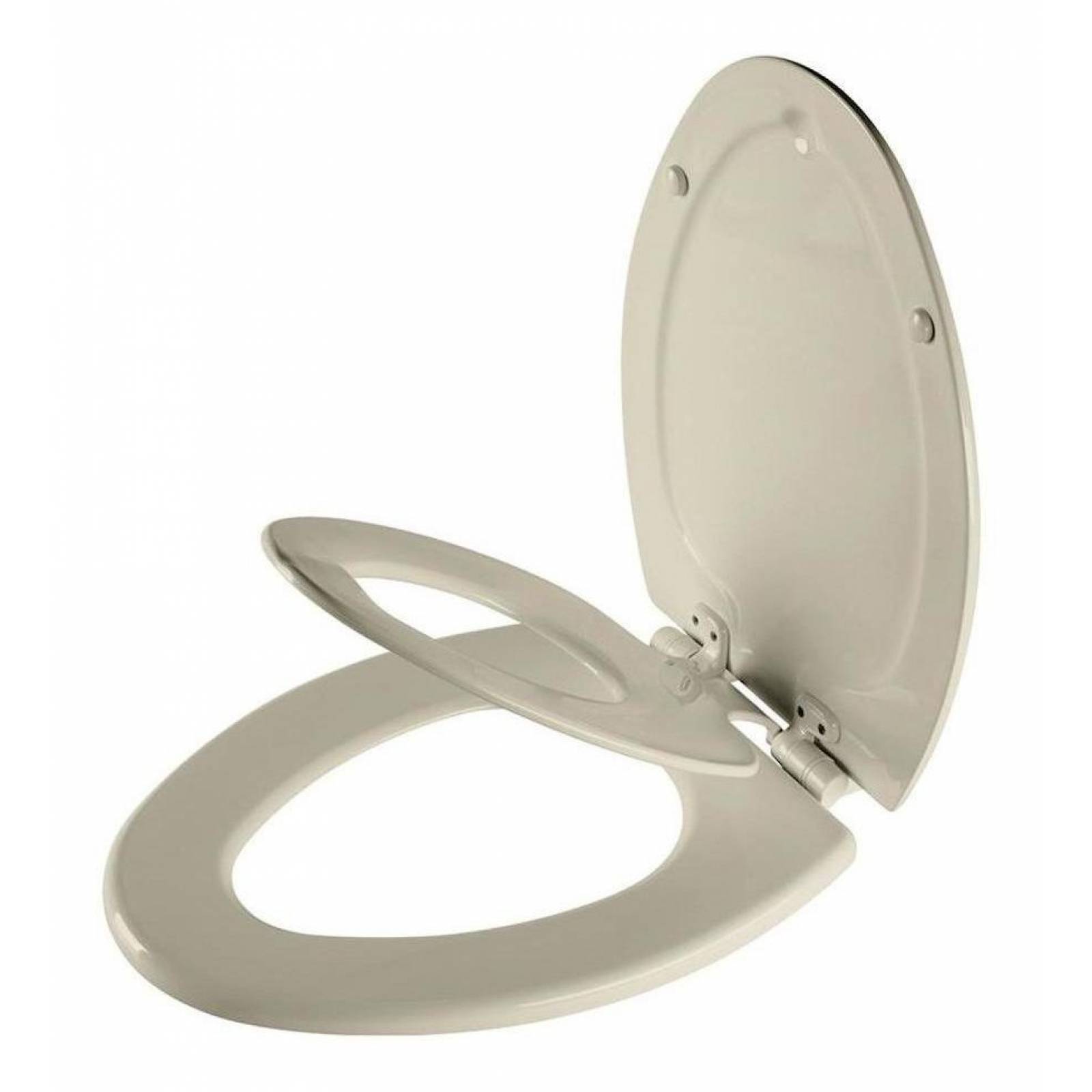 Asiento Para Baño Madera Alargado Hueso Cierre Lento 