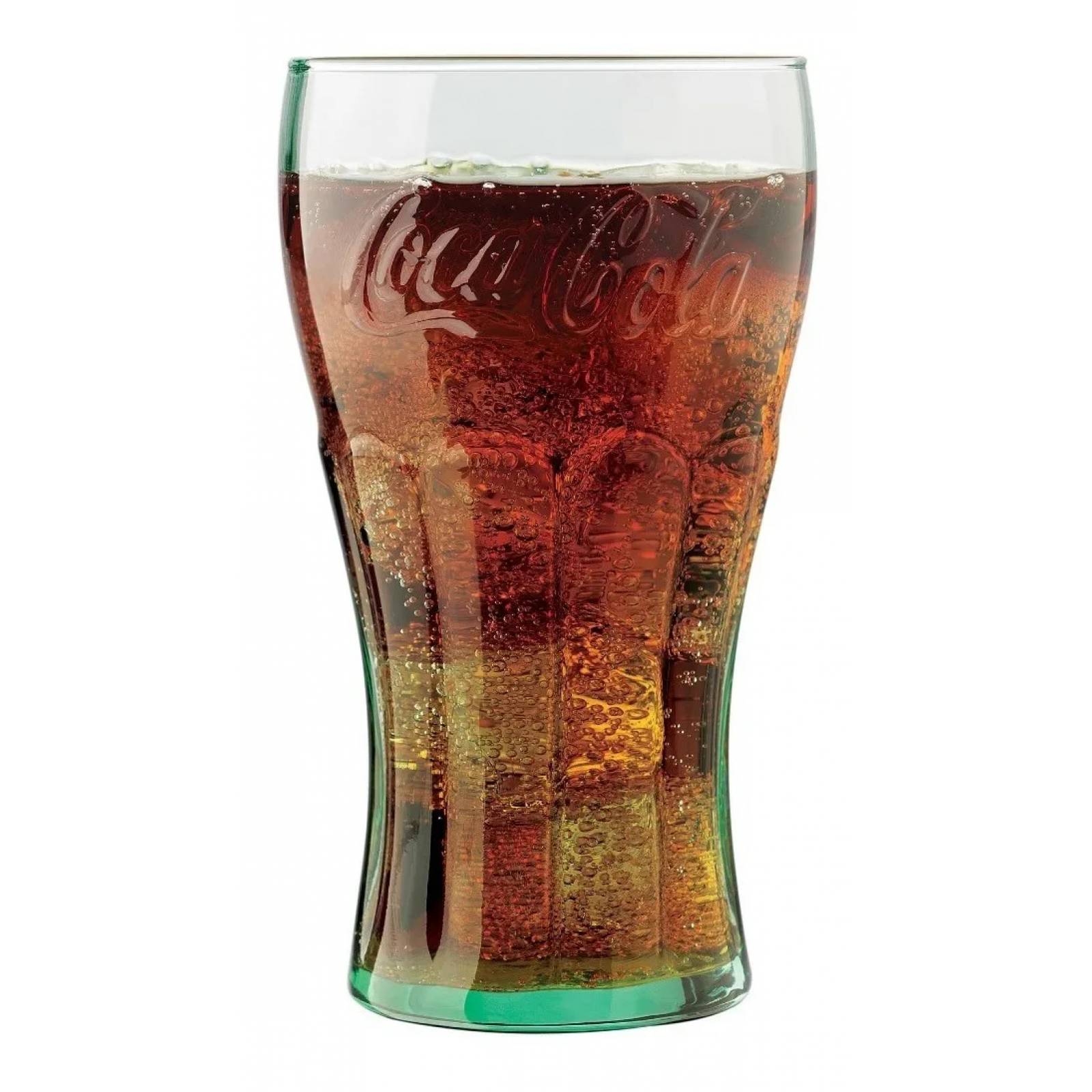 AJR Set de 4 Vasos Coca Cola Glass Color Transparente De Vidrio