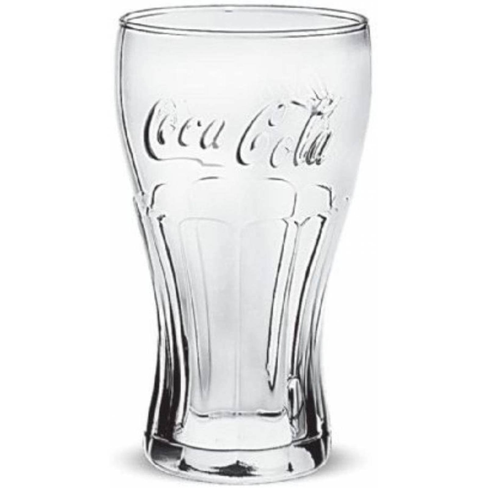 AJR Set de 4 Vasos Coca Cola Glass Color Transparente De Vidrio