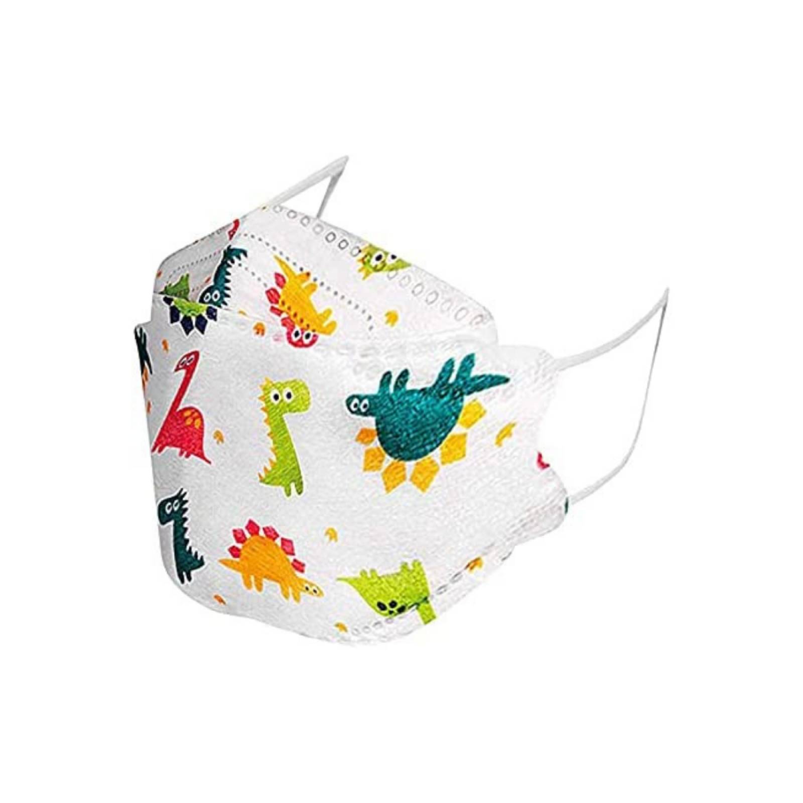 Pack 20 Mascarillas KF94 - Zhuxin - Para Niños - 4 capas, Diseño de Dinosaurios