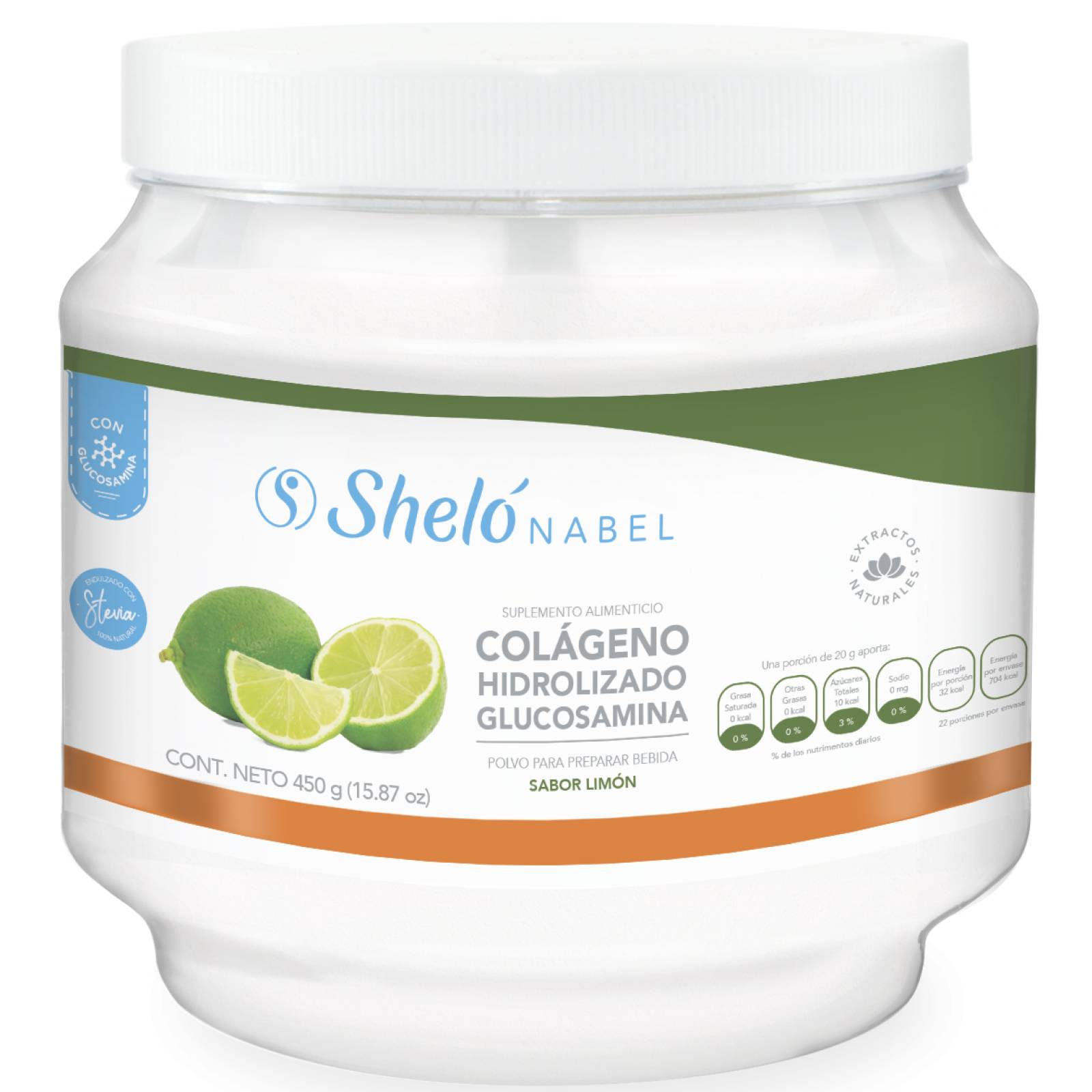 COLÁGENO HIDROLIZADO CON GLUCOSAMINA PARA CARTILAGO Y ARTICULACIONES SHELÓ