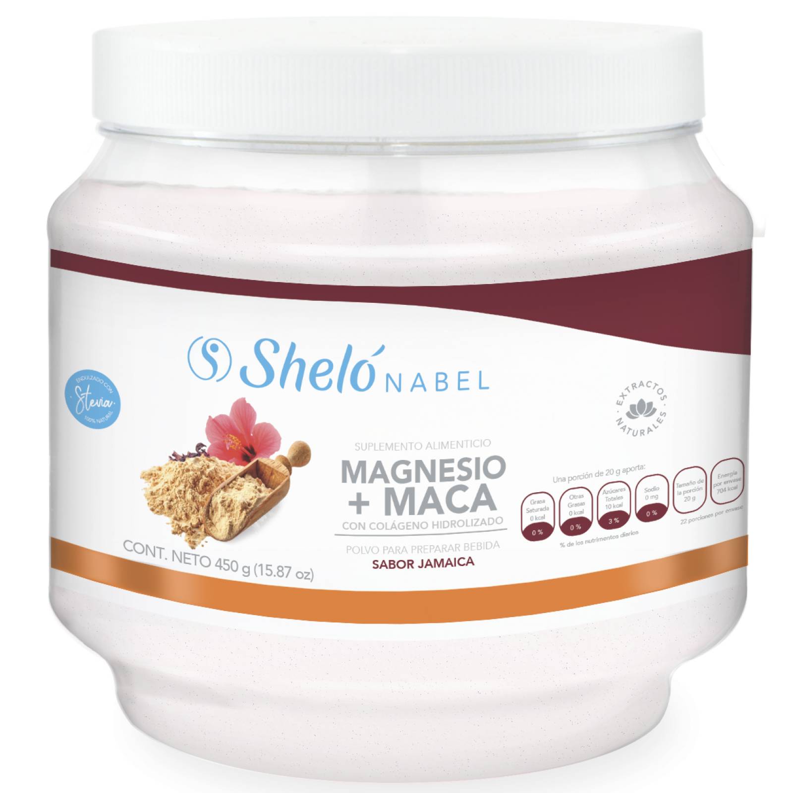 COLÁGENO HIDROLIZADO CON MAGNESIO Y MACA PARA RENDIMIENTO FÍSICO SHELÓ NABEL