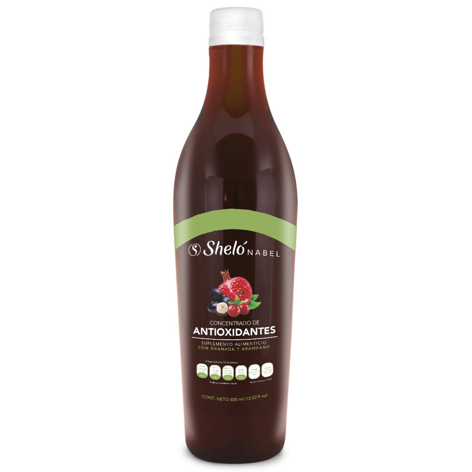 CONCENTRADO DE ANTIOXIDANTES CON ARÁNDANO Y GRANADA RETRASA OXIDACIÓN CELULAR SHELÓ