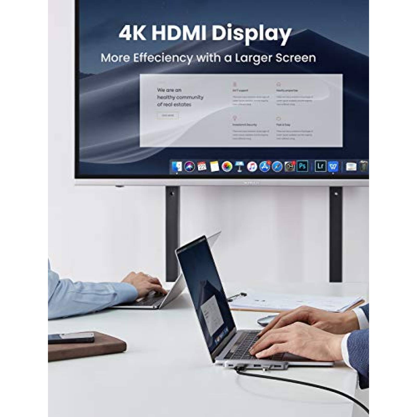 UGREEN Hub USB C para MacBook Pro USB C Hub a HDMI 4K T  2019 2018 2017 2016 1513