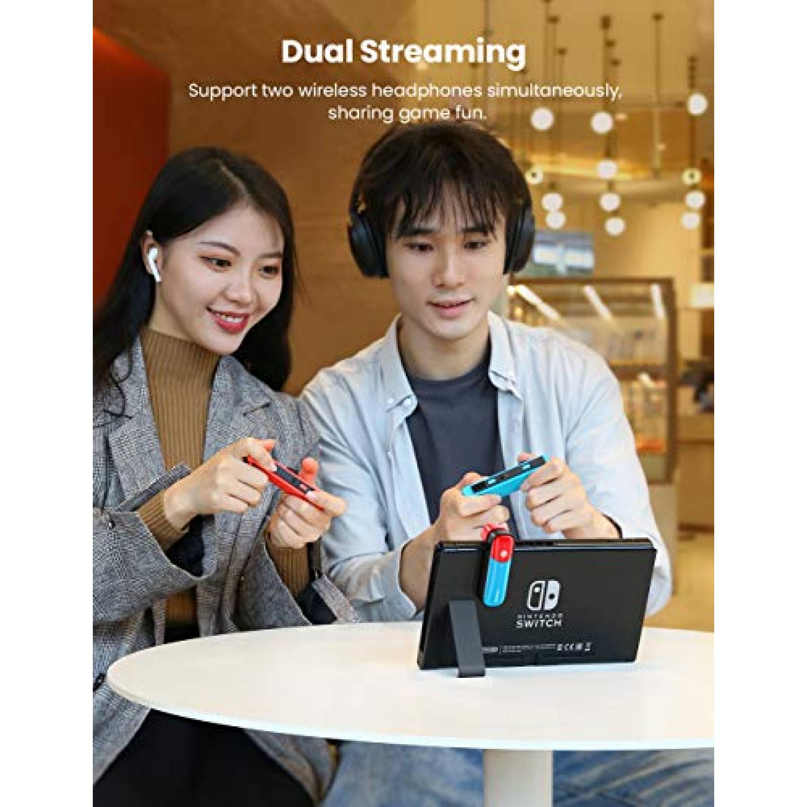 UGREEN Transmisor Bluetooth 5.0 para Nintendo Switch/Sw iculares BluetoothAltavoz