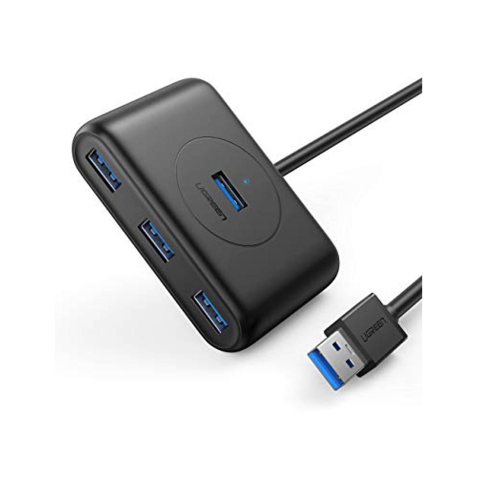 Ugreen Hub USB 3.0 a 4 USB 3.0 5 Gbps con 1 Metro Cable trabook Laptop o PC Negro