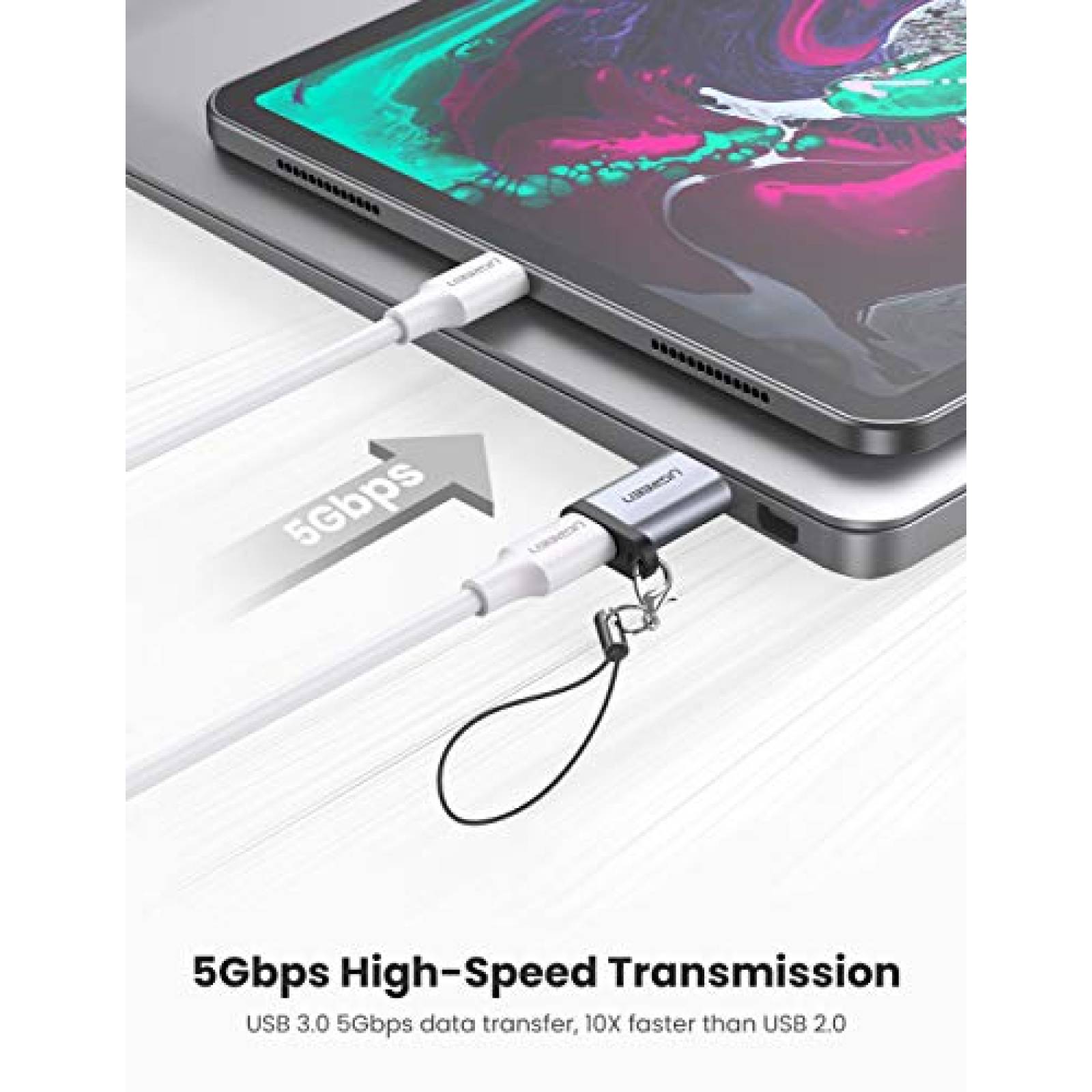 UGREEN Adaptador USB 3.0 a USB C USB 3.1 Tipo C a USB 3 XL Lumia 950 Nexus 5X 6P