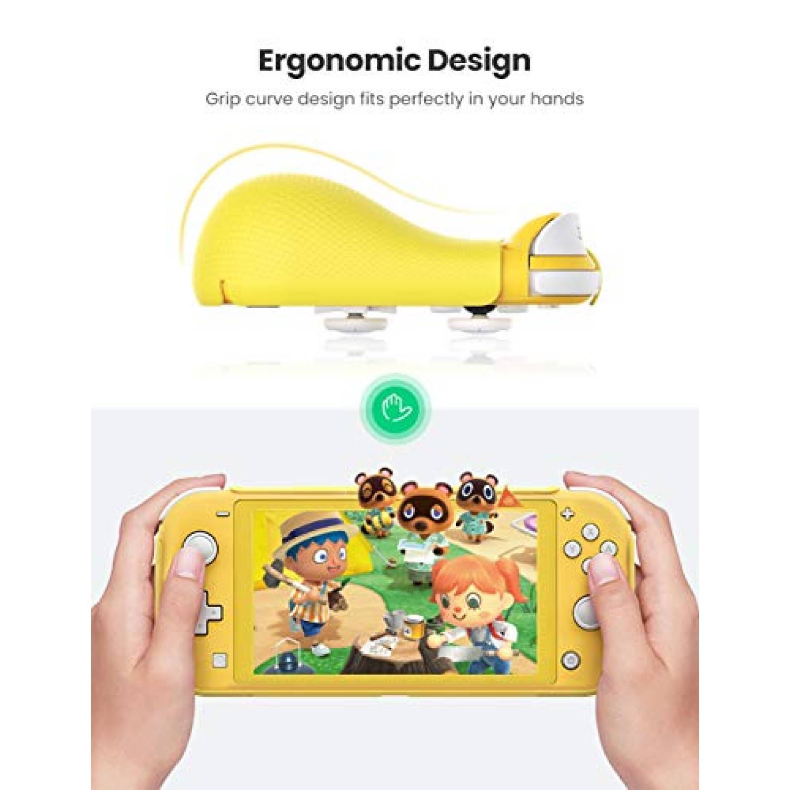 UGREEN Funda para Nintendo Switch Lite Protectora de PC endo Switch Lite Amarillo