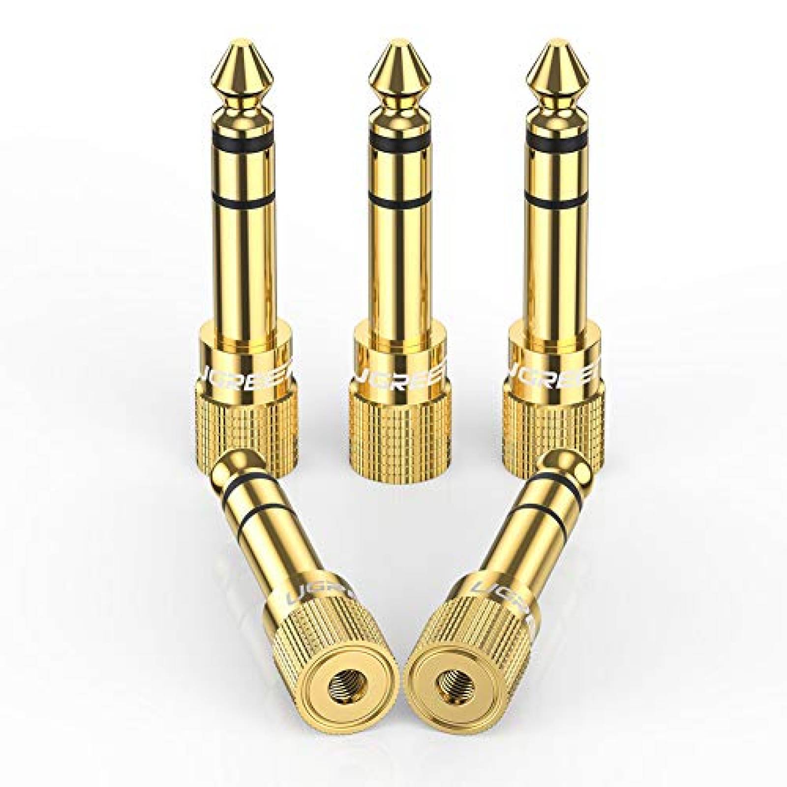 Ugreen Adaptador Convertidor de Audio Estéreo de Jack 3 k 635 mm Macho 5 unidades