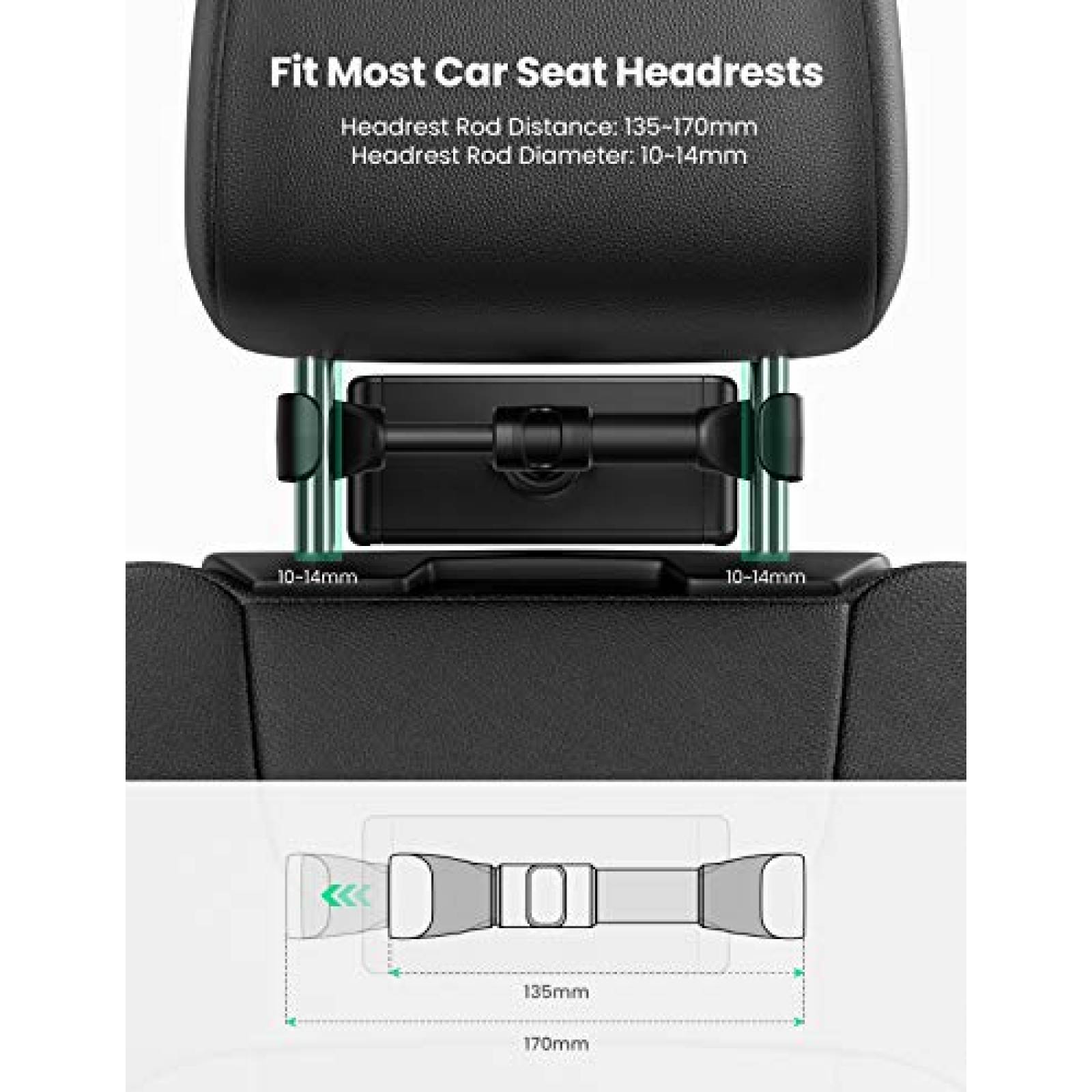 UGREEN Soporte Móvil Auto, Soporte Coche Rejilla por Gravedad