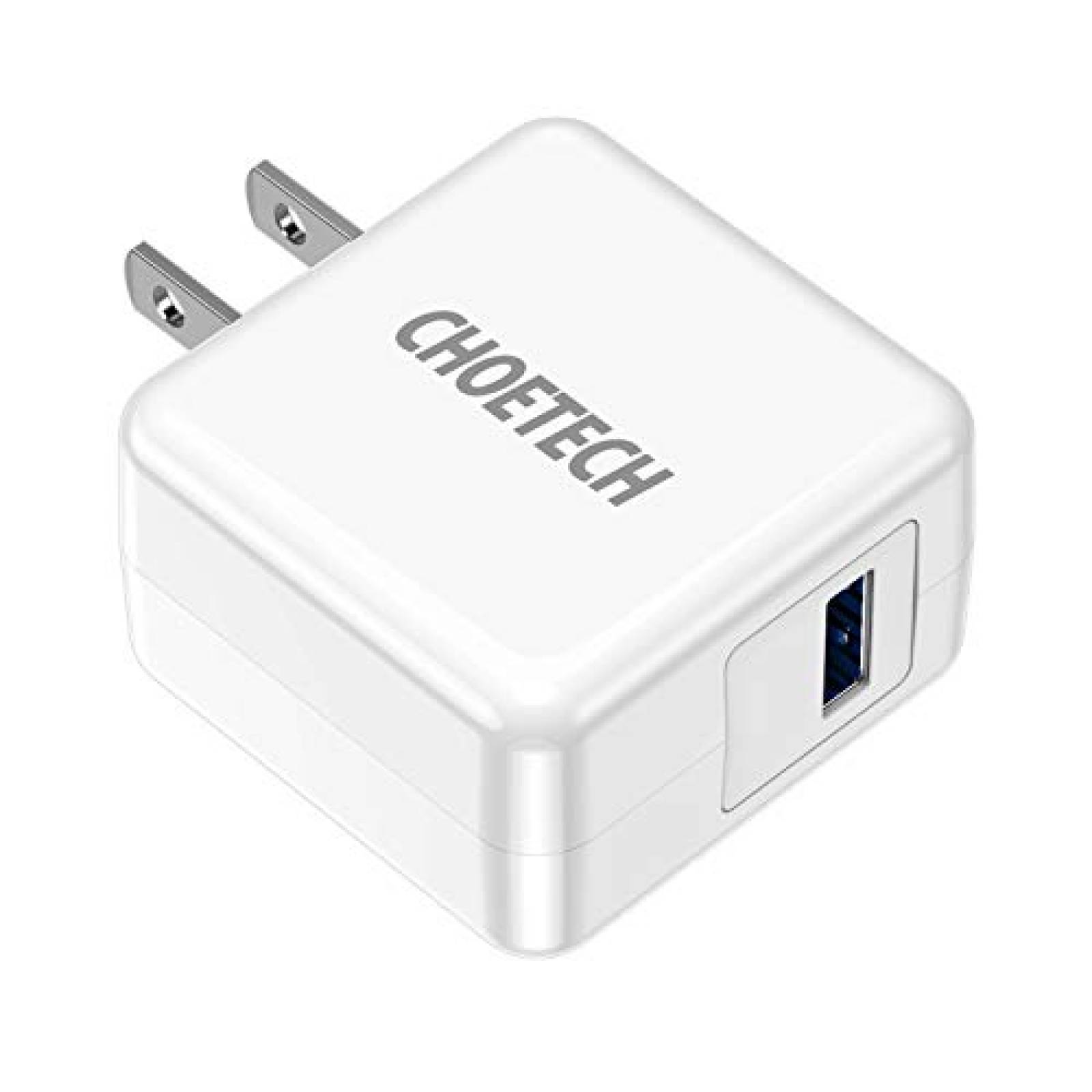 Funda CHOETECH Cargador Quick Charge 3.0, 18W Cargador d ick Charge