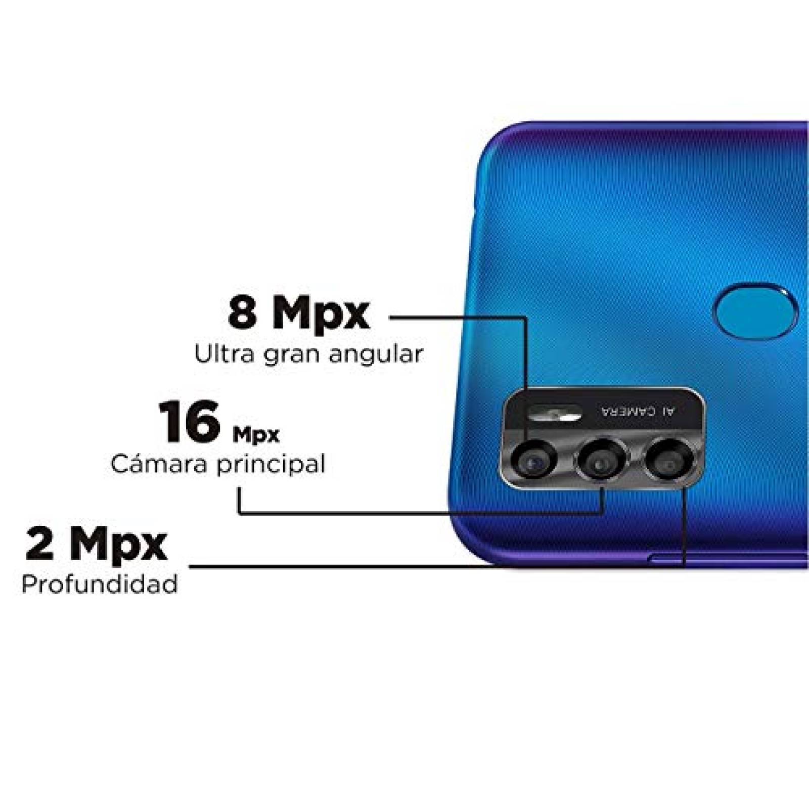 ZTE Blade A7S 64G 4G LTE Smartphone 6.5" HD Azul Desbloqueado