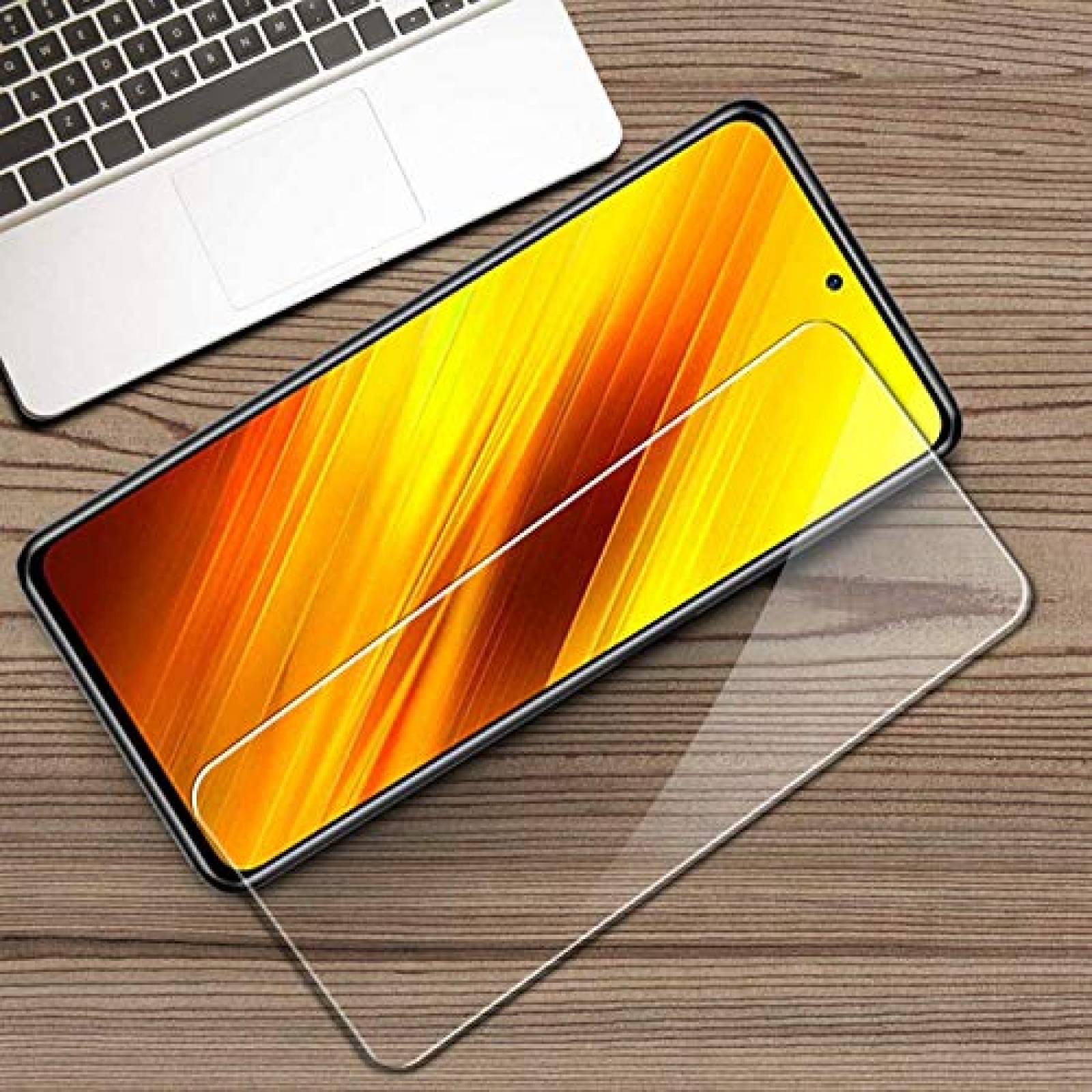 Betefly Mica Xiaomi Poco X3 NFC/Poco X3/Poco X3 Pro, Protector Pantalla de Vidrio Cristal Templado, Transparente, 2 Paquete