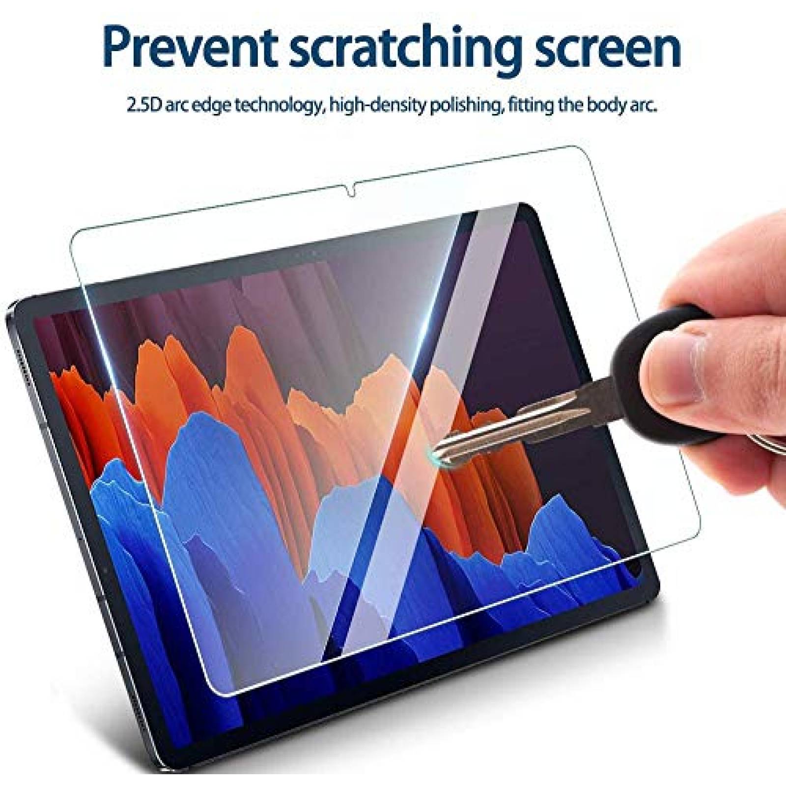 Funda Samsung Galaxy Tab S7 Plus SMT970/T975/T976, Mica  ansparente