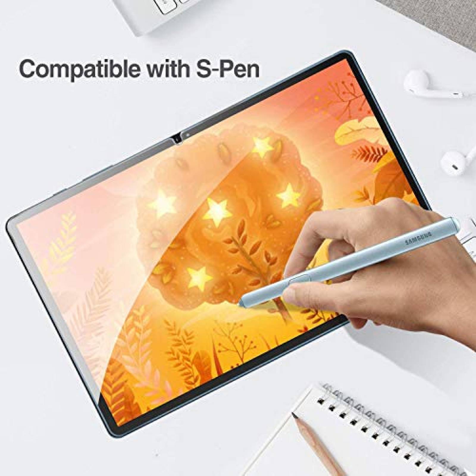 Funda Samsung Galaxy Tab S7 Plus SMT970/T975/T976, Mica  ansparente