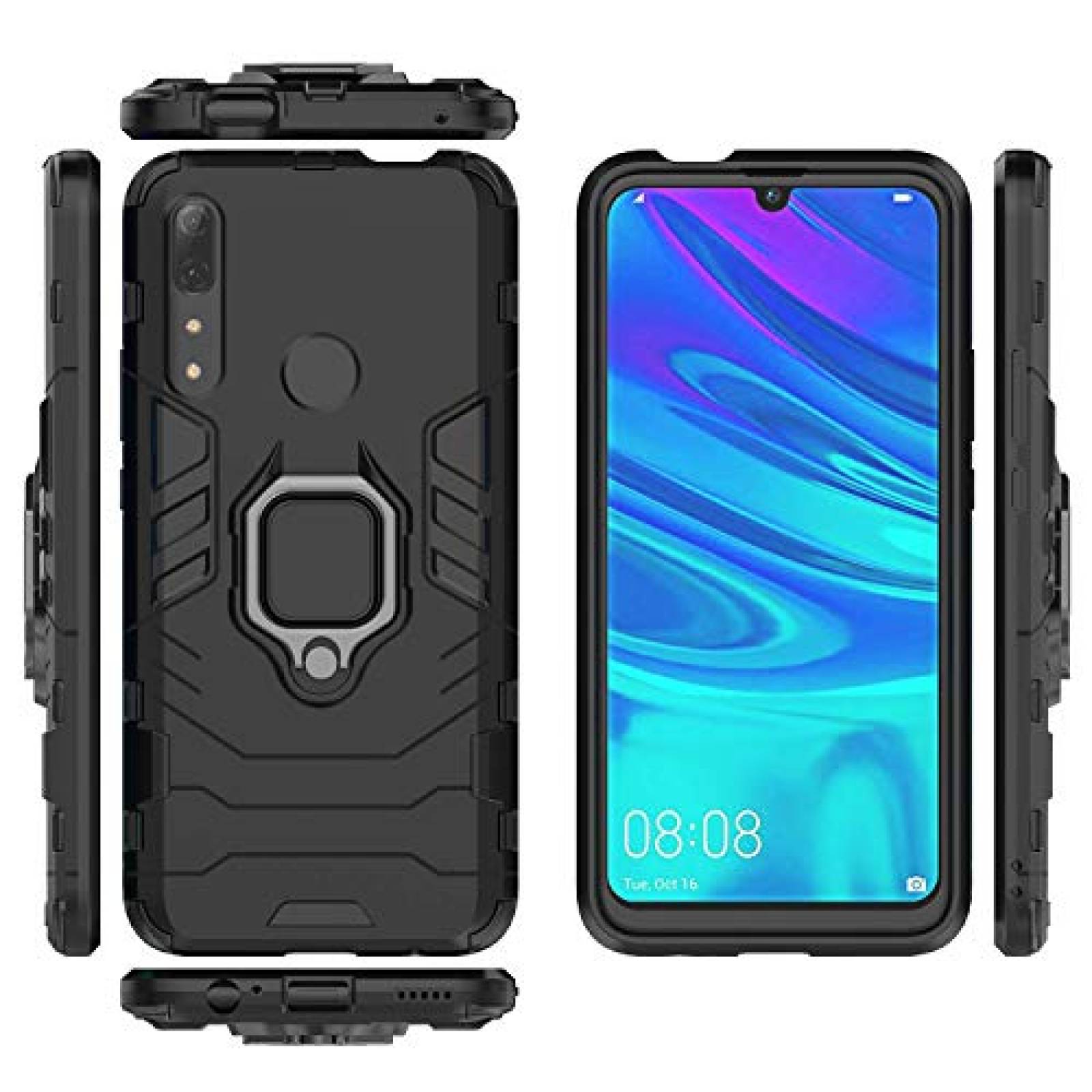 Funda Befly Funda Huawei Y9 Prime 2019, Carcasa Huawei Y 019, Negro