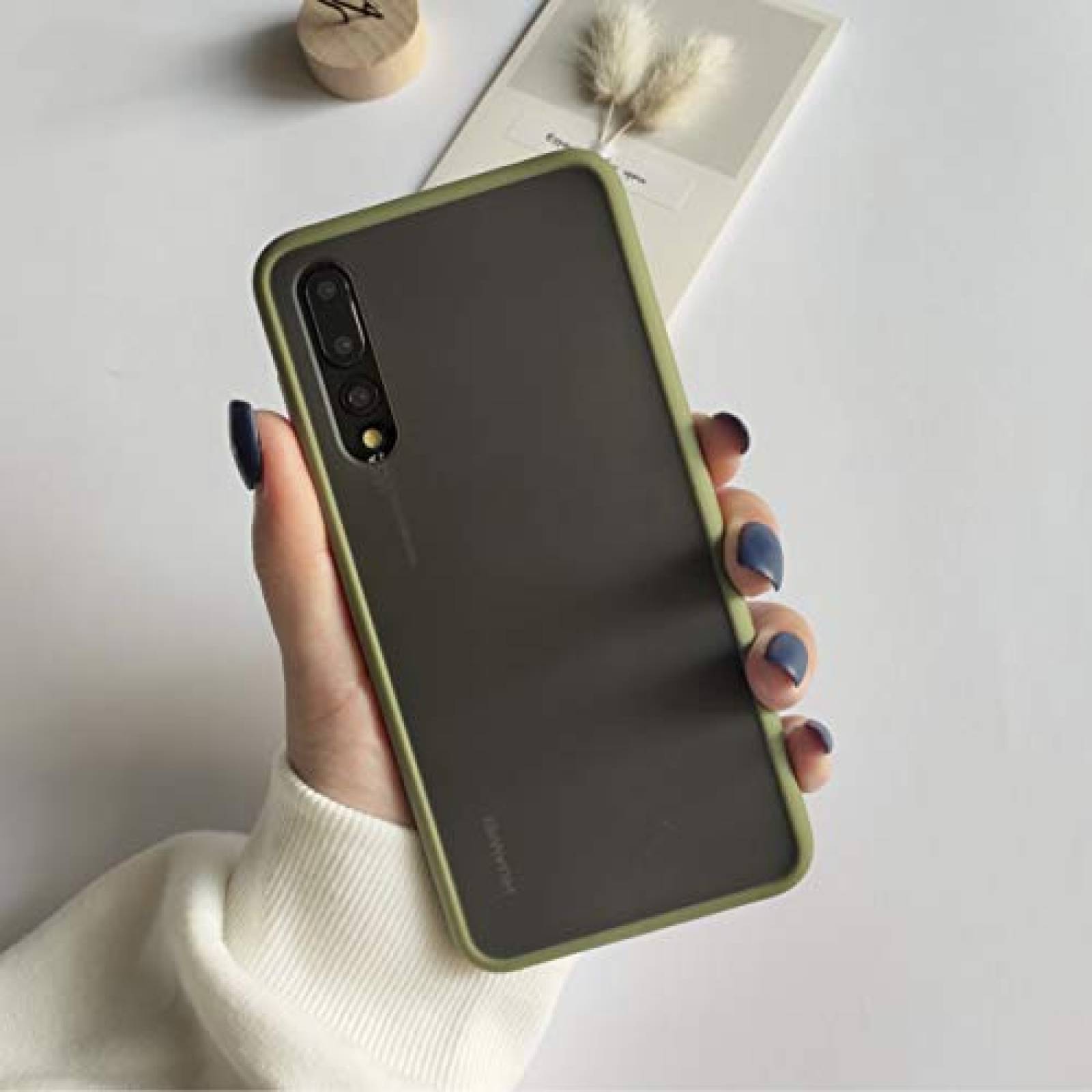 Funda Befly Funda para Moto G8 Play/One Marco, Protector rde Oscuro