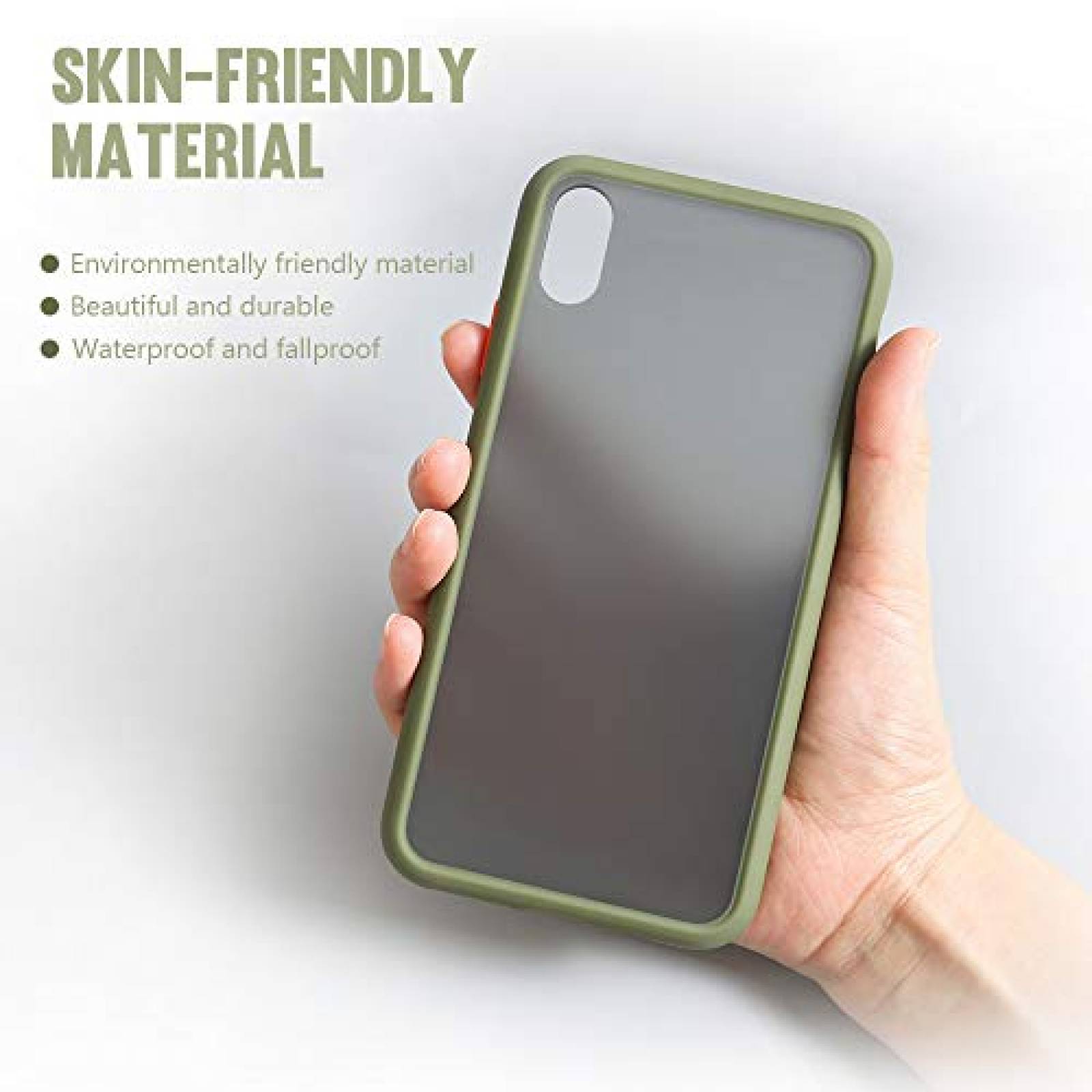 Funda Befly Funda para Moto G8 Play/One Marco, Protector rde Oscuro