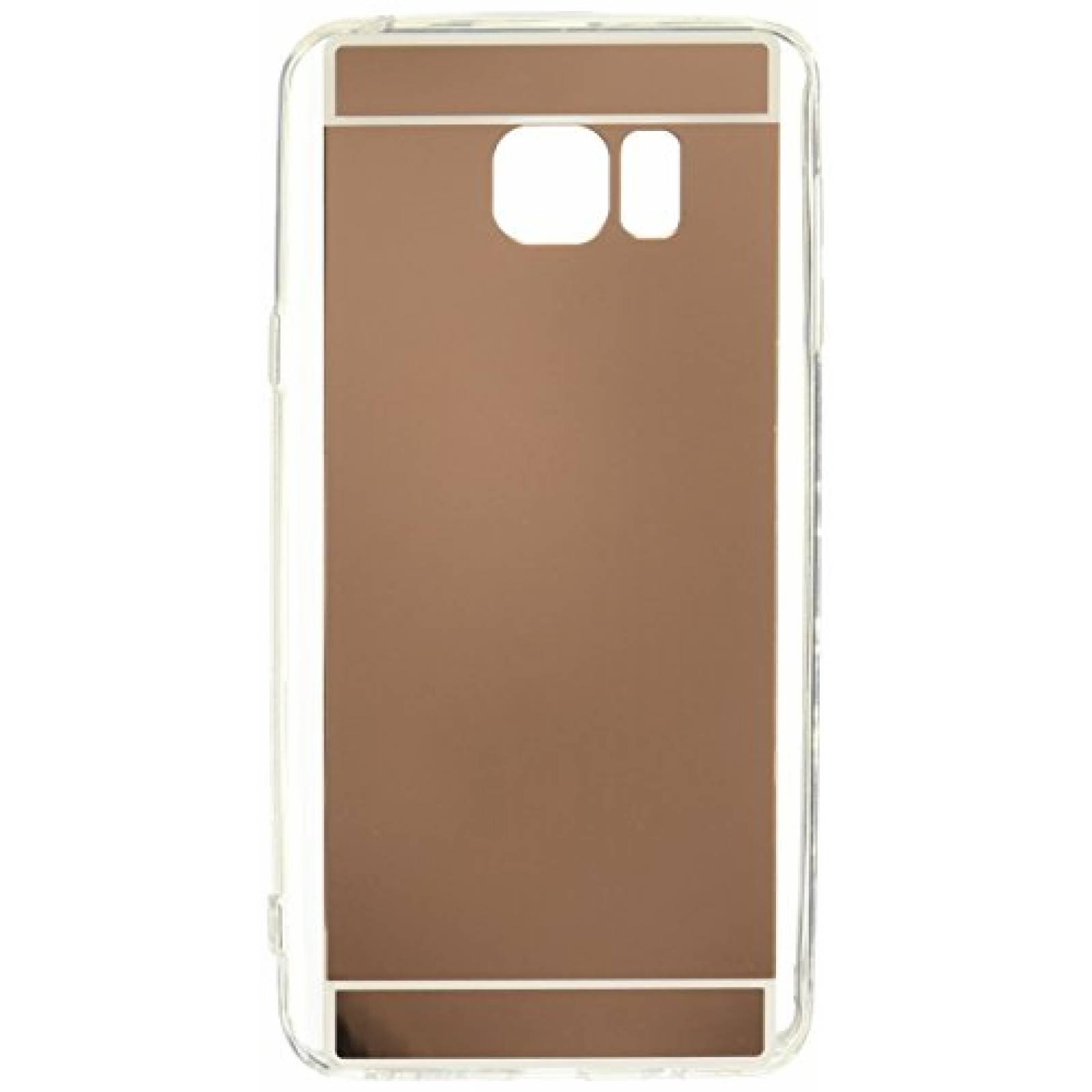 Funda Funda Case de Plastico tipo TPU de Espejo para Sam Rose Gold)